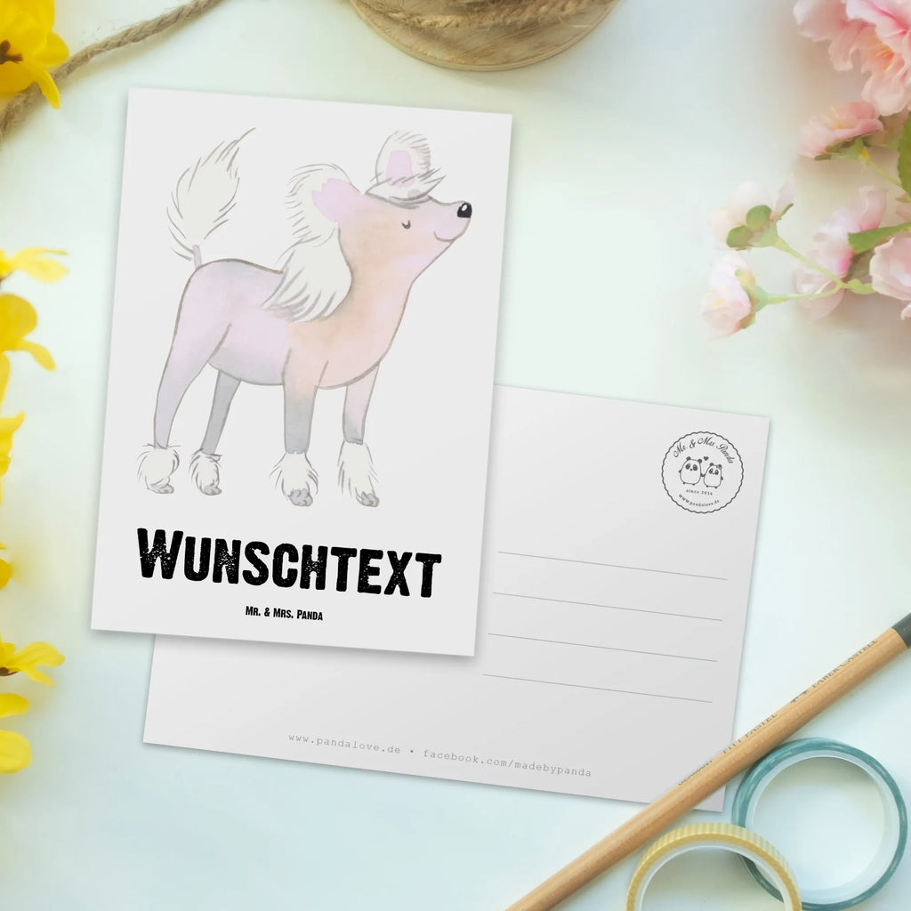 Personalised postcard Chinese Crested Dog Moment Dog, dog breed, purebred dog, dog owner, gift, animal lover, giving, puppy