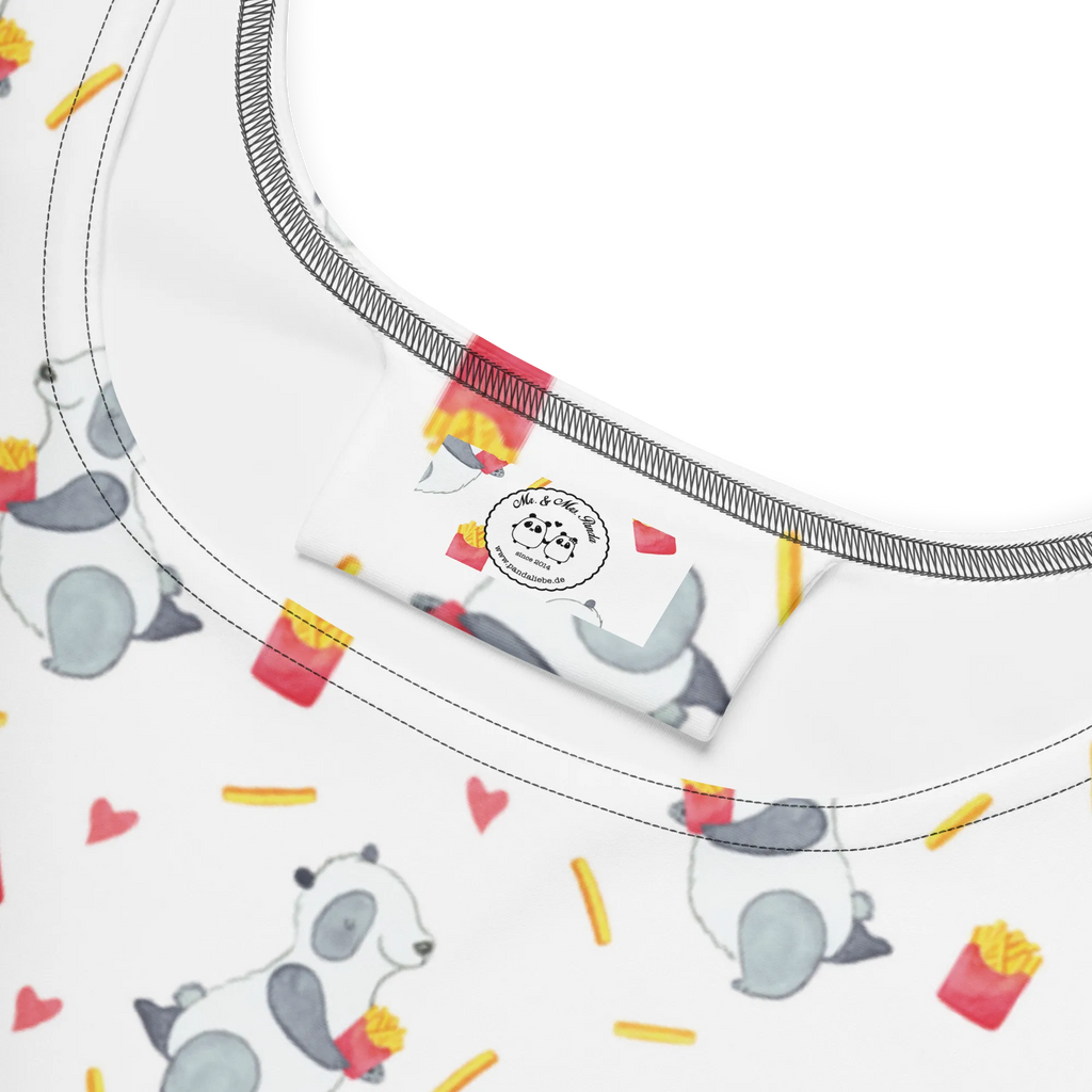 Sukienka letnia Panda frytki Kleid, Sommerkleid, Skaterkleid, Pommes Muster, Panda, Panda Muster, Pommes