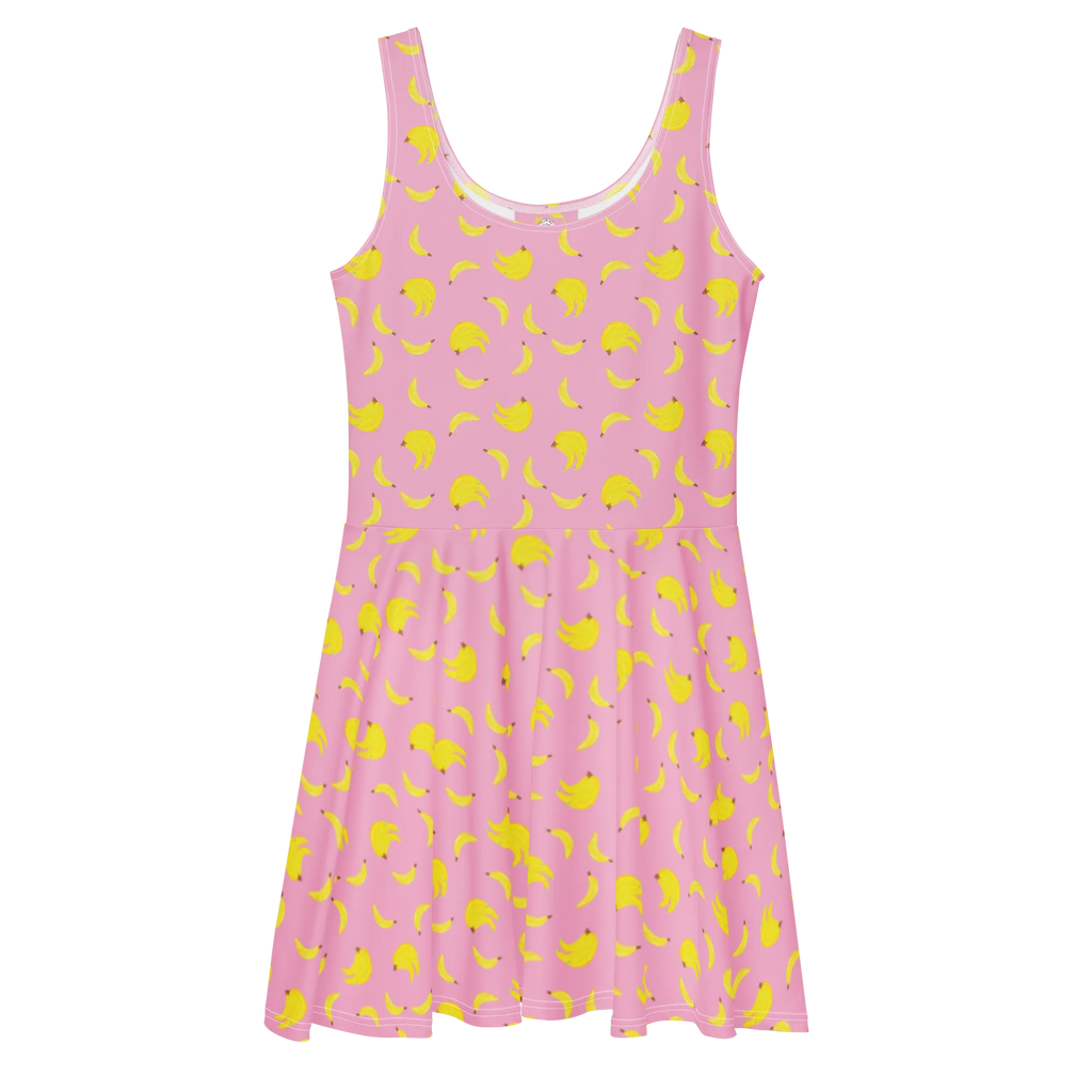 Sommerkleid Bananen Staude Muster Skaterkleid, Sommerkleid, Kleid, Bananen Muster