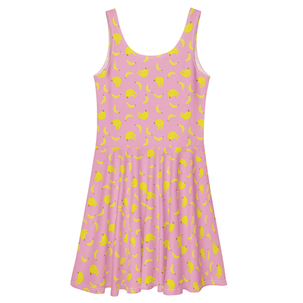 Sommerkleid Bananen Staude Muster Skaterkleid, Sommerkleid, Kleid, Bananen Muster