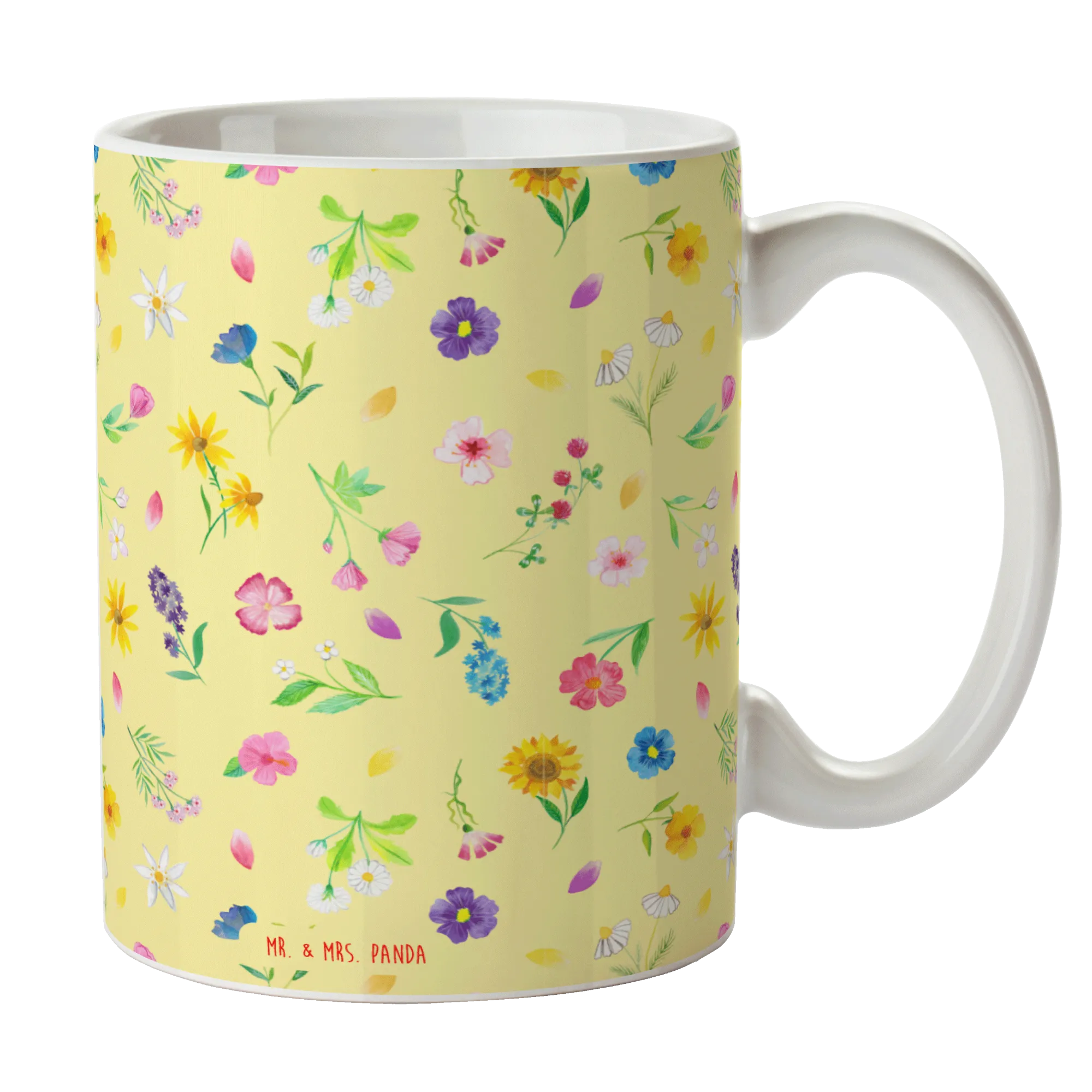 Tasse Bunte Blumenwiese Muster, Kaffeetasse, Kaffeebecher, Teetasse