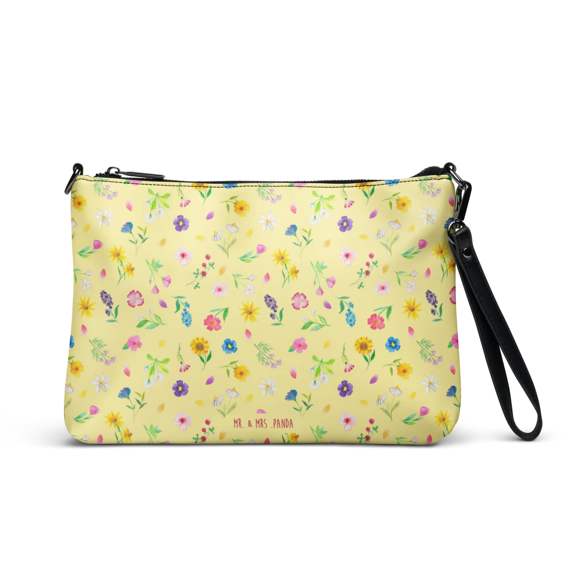 Handtasche Bunte Blumenwiese Muster Tasche, reißverschlusstasche, Abendtasche, Crossbody Bag, Clutch, Handgelenktasche, Kleine Handtasche, Handtasche Damen, Handtasche, Kleine Umhängetasche, kleine tasche, Umhängetasche, Damen Umhängetasche, Damenhandtasche, Frauentasche, Schultertasche, Umhängetasche Damen, Pochette, Damentasche, Crossover-Tasche, Schultergurt-Tasche, Blumen Muster, Blumenmädchen, Blumenwiese, Flower Power, Wildblumen Muster