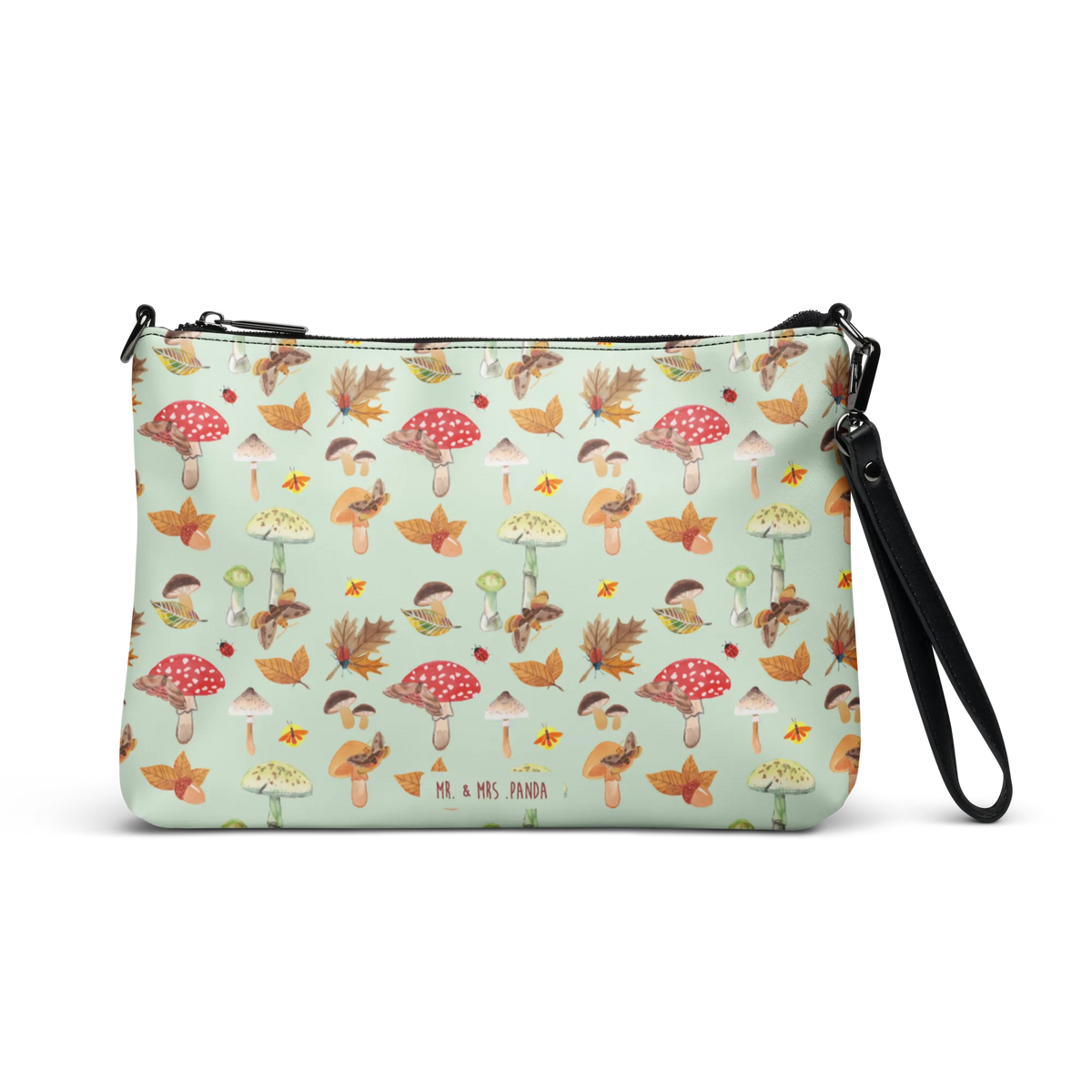 Torebka Jesień Grzyby Damentasche, reißverschlusstasche, Frauentasche, Tasche, Damen Umhängetasche, Clutch, Abendtasche, kleine tasche, Damenhandtasche, Kleine Handtasche, Crossover-Tasche, Handgelenktasche, Schultergurt-Tasche, Handtasche, Schultertasche, Pochette, Umhängetasche, Handtasche Damen, Umhängetasche Damen, Kleine Umhängetasche, Crossbody Bag, Pilze, Schmetterlings Muster, Herbstwald, Wald, Pilz Muster