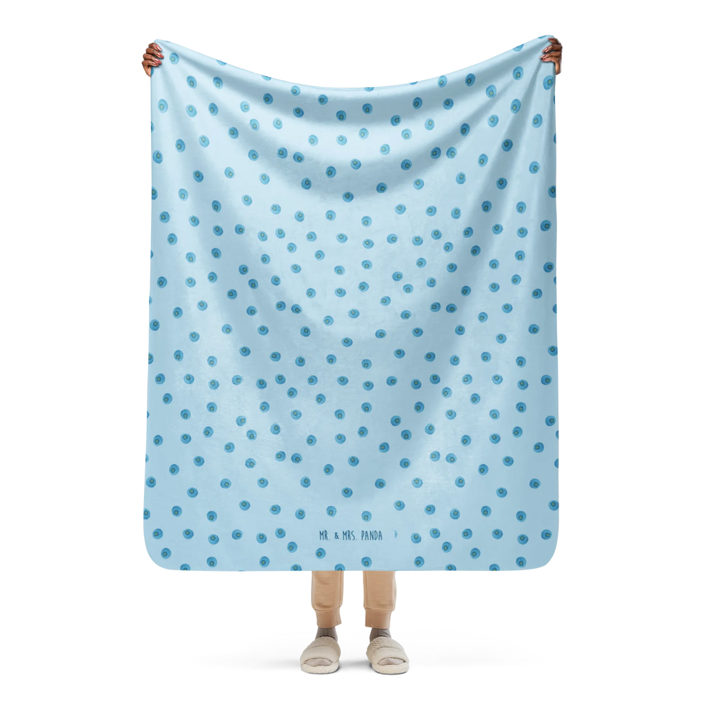 Sherpa cuddly blanket Blue Blueberries Blaubeeren Muster, Blueberries, Heidelbeeren Muster