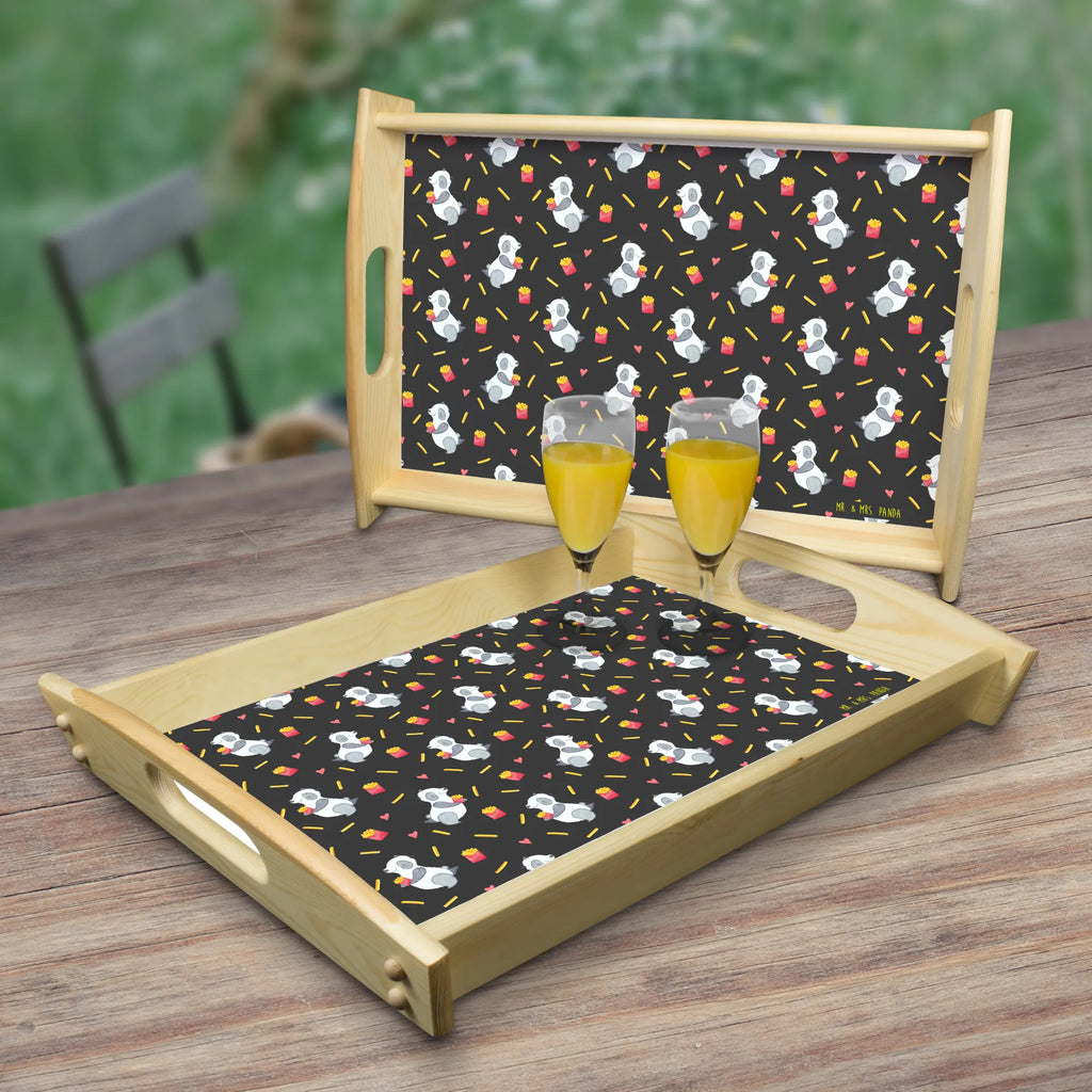 Serving tray Panda Fries wooden tray, breakfast tray, serving tray, tray, kitchen tray