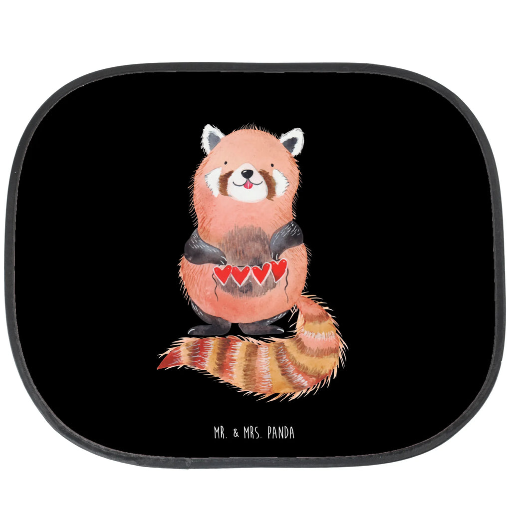Car sun shade red panda sun protection, gift, children, back seat, family, sun visor, windows, car, small animals, cute, funny, cute animal motives, hand drawn, small world, funny sayings, good mood, happy, gifts, gift ideas, special gifts, animal lover, card, darling, red, favourite person, love, Panda, heart