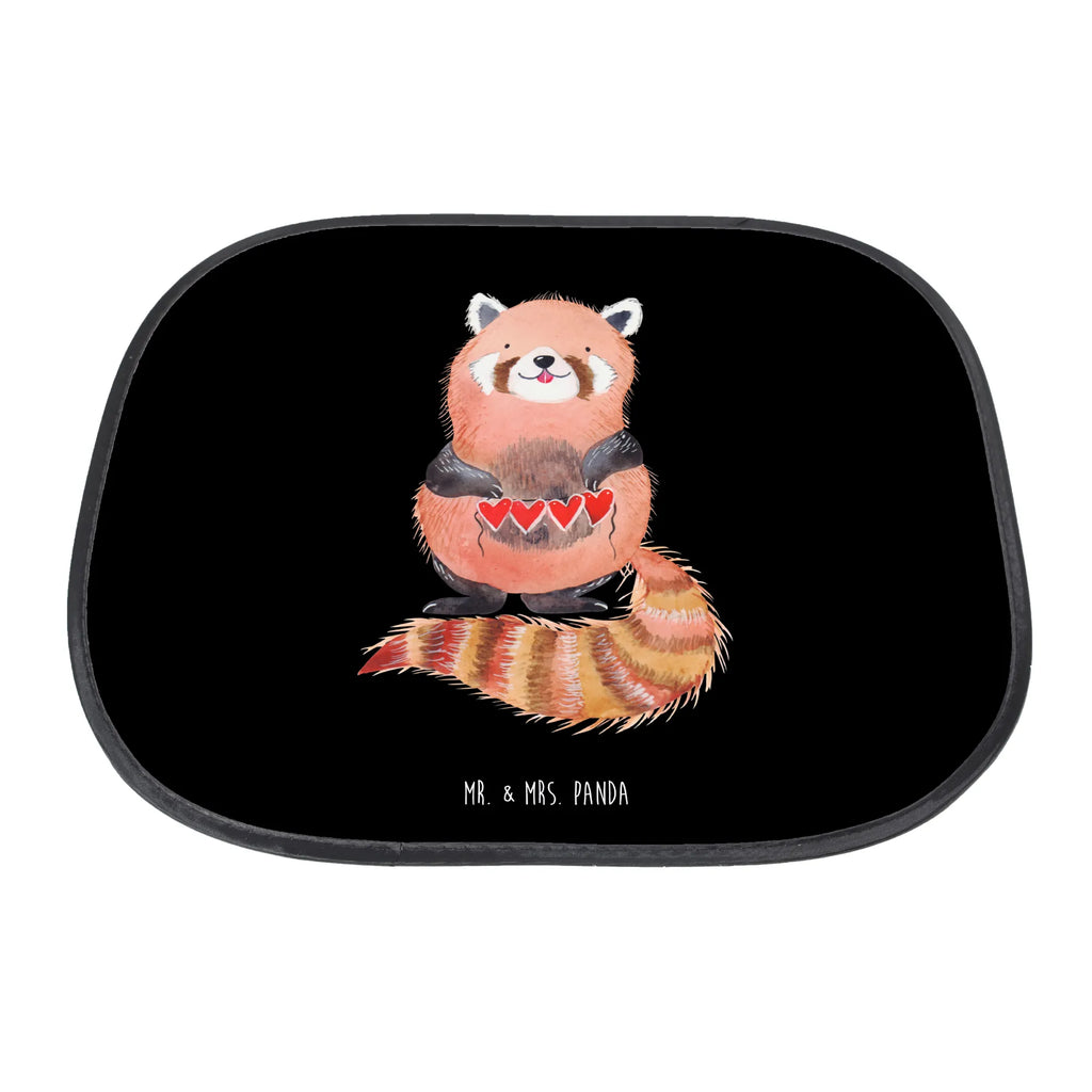 Car sun shade red panda sun protection, gift, children, back seat, family, sun visor, windows, car, small animals, cute, funny, cute animal motives, hand drawn, small world, funny sayings, good mood, happy, gifts, gift ideas, special gifts, animal lover, card, darling, red, favourite person, love, Panda, heart