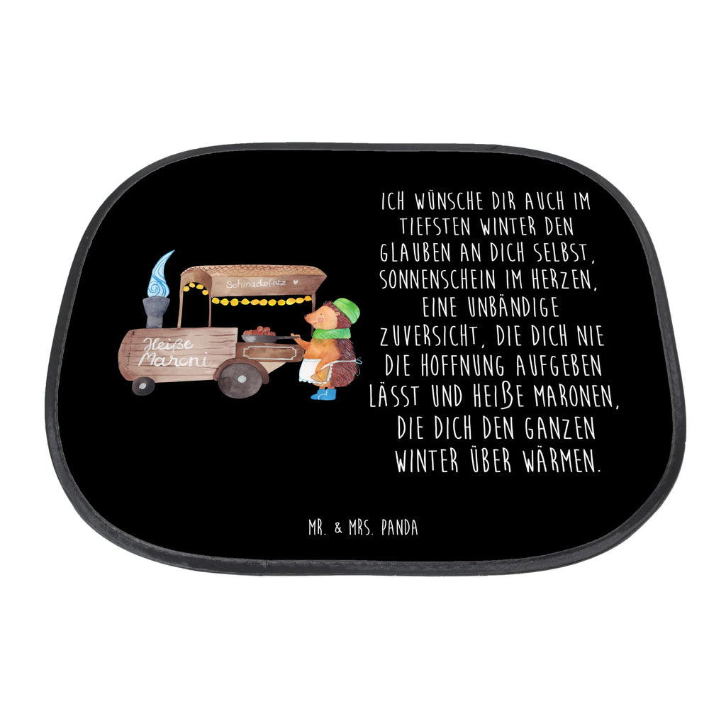 Car sun shade hedgehog Chestnuts gift, car, family, sun protection, sun visor, children, back seat, windows, Winter, Christmas, Christmas time, snow