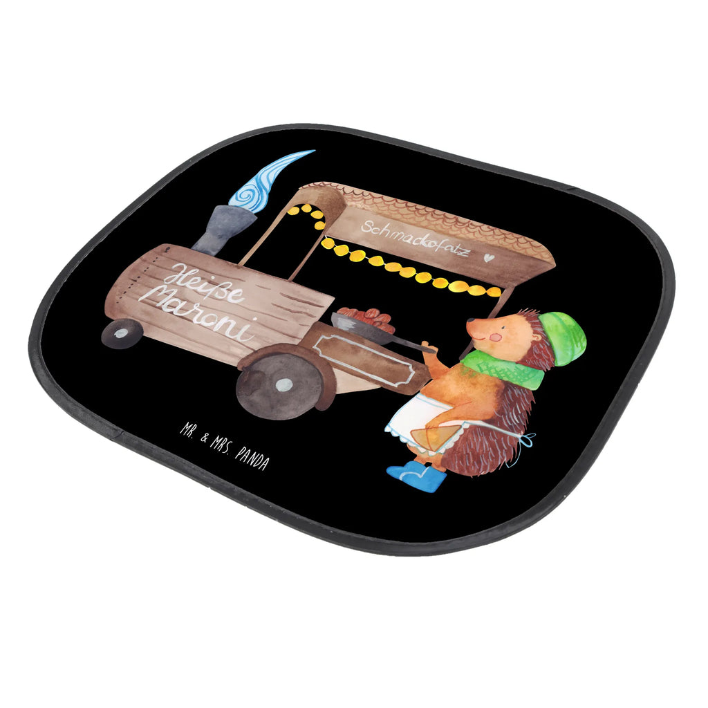 Car sun shade hedgehog Chestnuts gift, car, family, sun protection, sun visor, children, back seat, windows, Winter, Christmas, Christmas time, snow