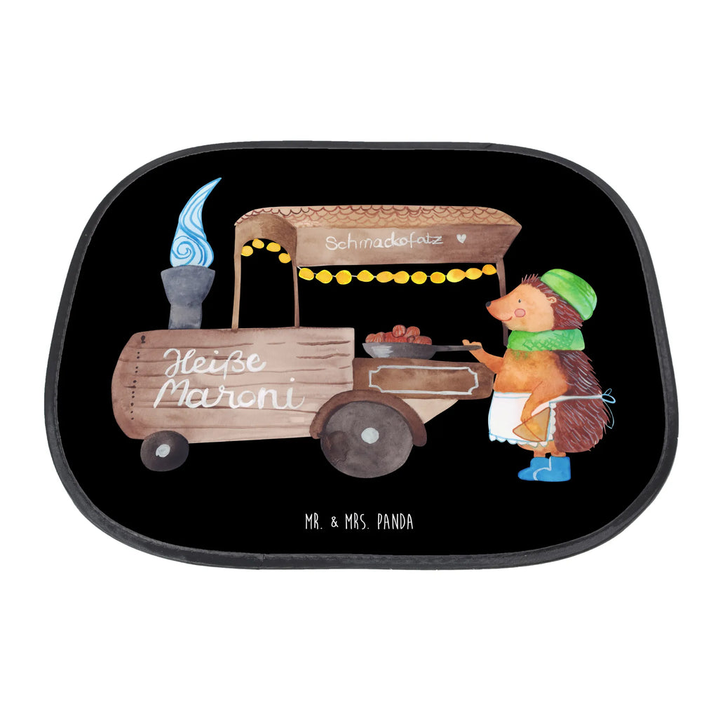 Car sun shade hedgehog Chestnuts gift, car, family, sun protection, sun visor, children, back seat, windows, Winter, Christmas, Christmas time, snow