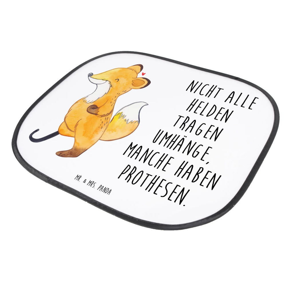 Car sun shade Fox Leg prosthesis sun visor, sun protection, back seat, gift, car, family, windows, children