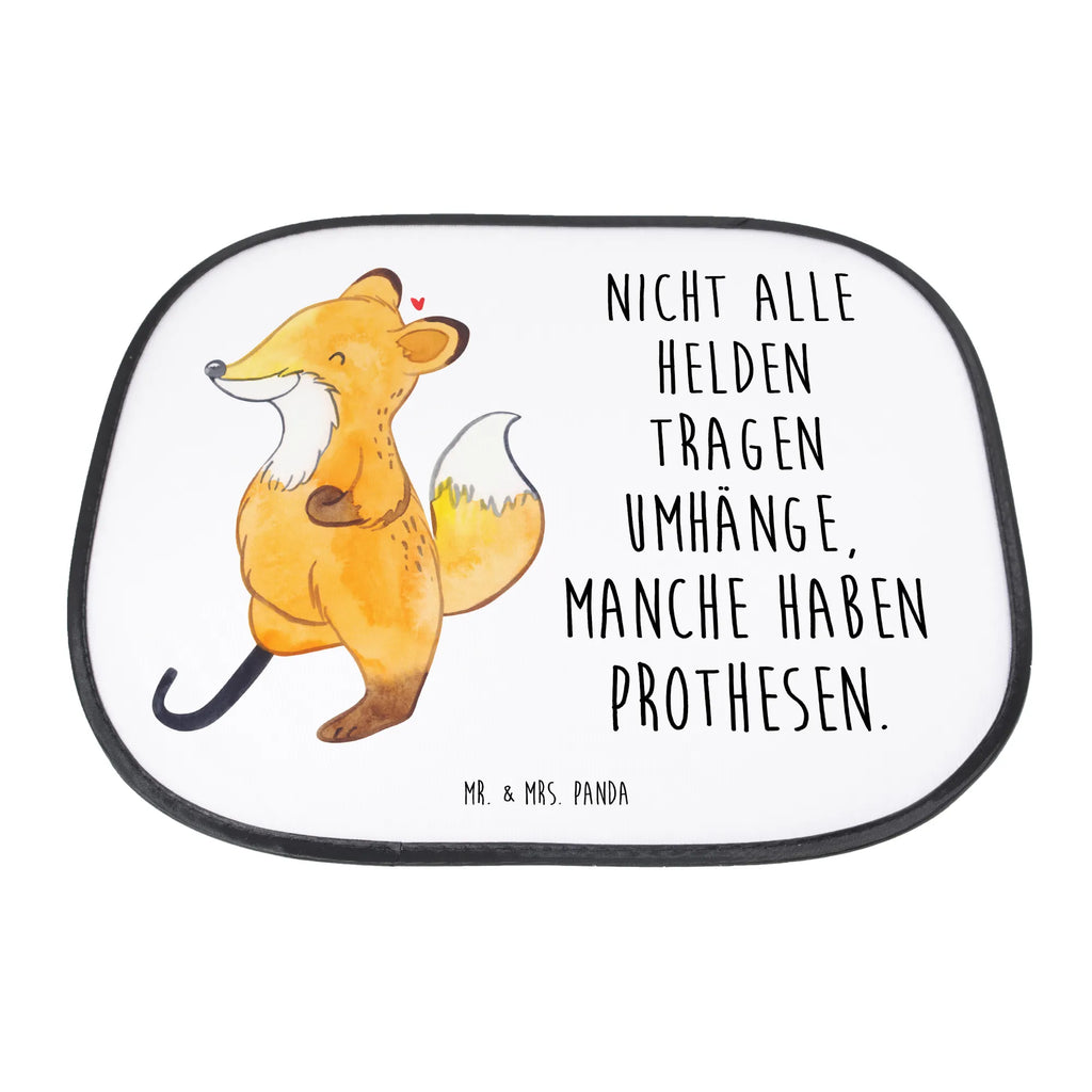 Car sun shade Fox Leg prosthesis sun visor, sun protection, back seat, gift, car, family, windows, children