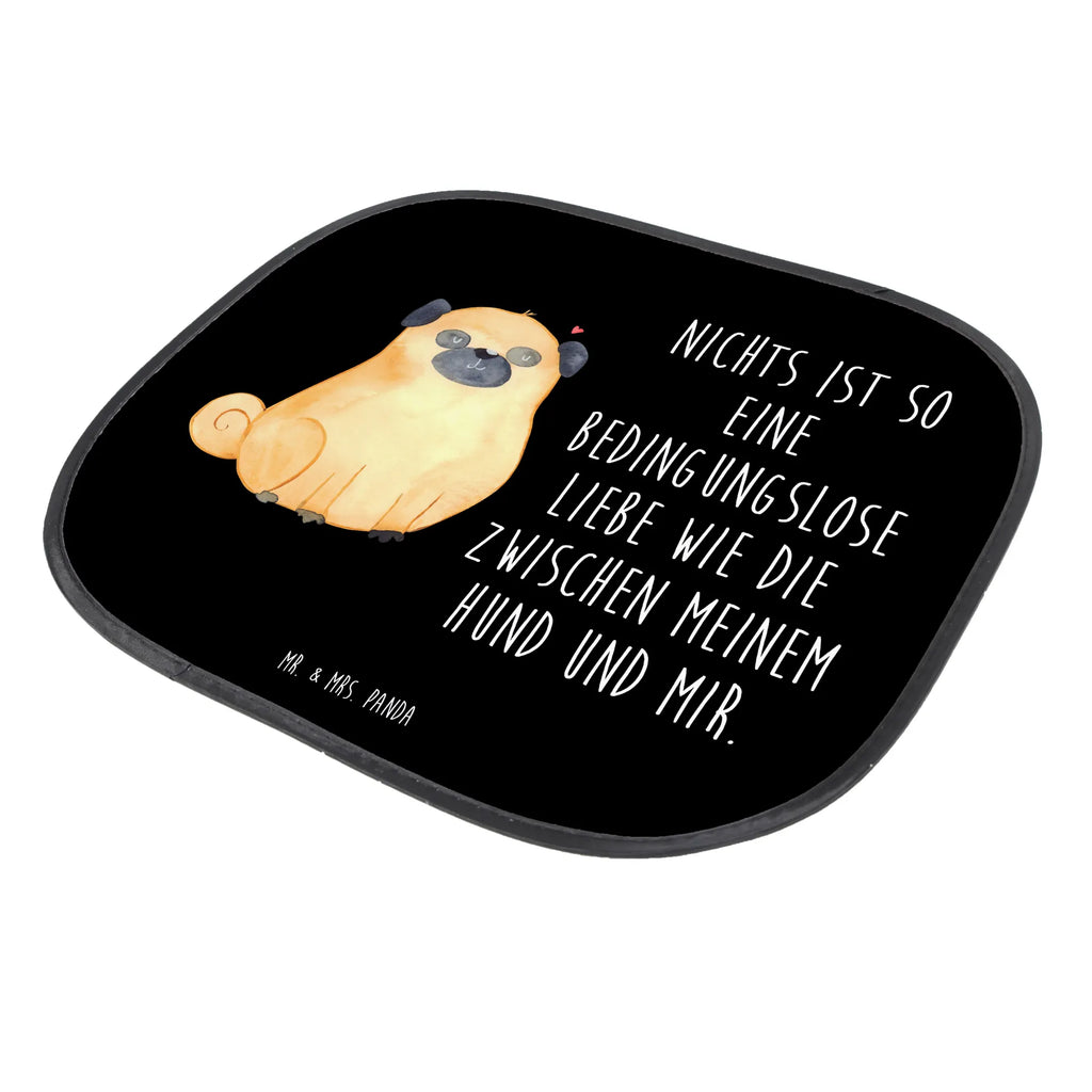 Osłona przeciwsłoneczna do samochodu Mops Pies, motyw psa, zwierzę domowe, rasa psa, miłośnik zwierząt, właściciel psa, powiedzenia