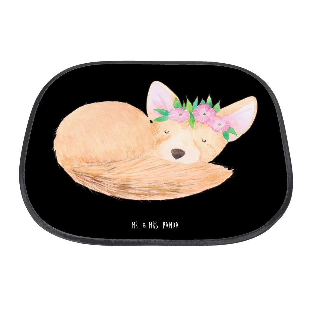 Car sun shade desert fox Flower car, sun visor, back seat, windows, family, gift, children, sun protection, Africa, desert, desert fox, happy, wreath of flowers, flowers