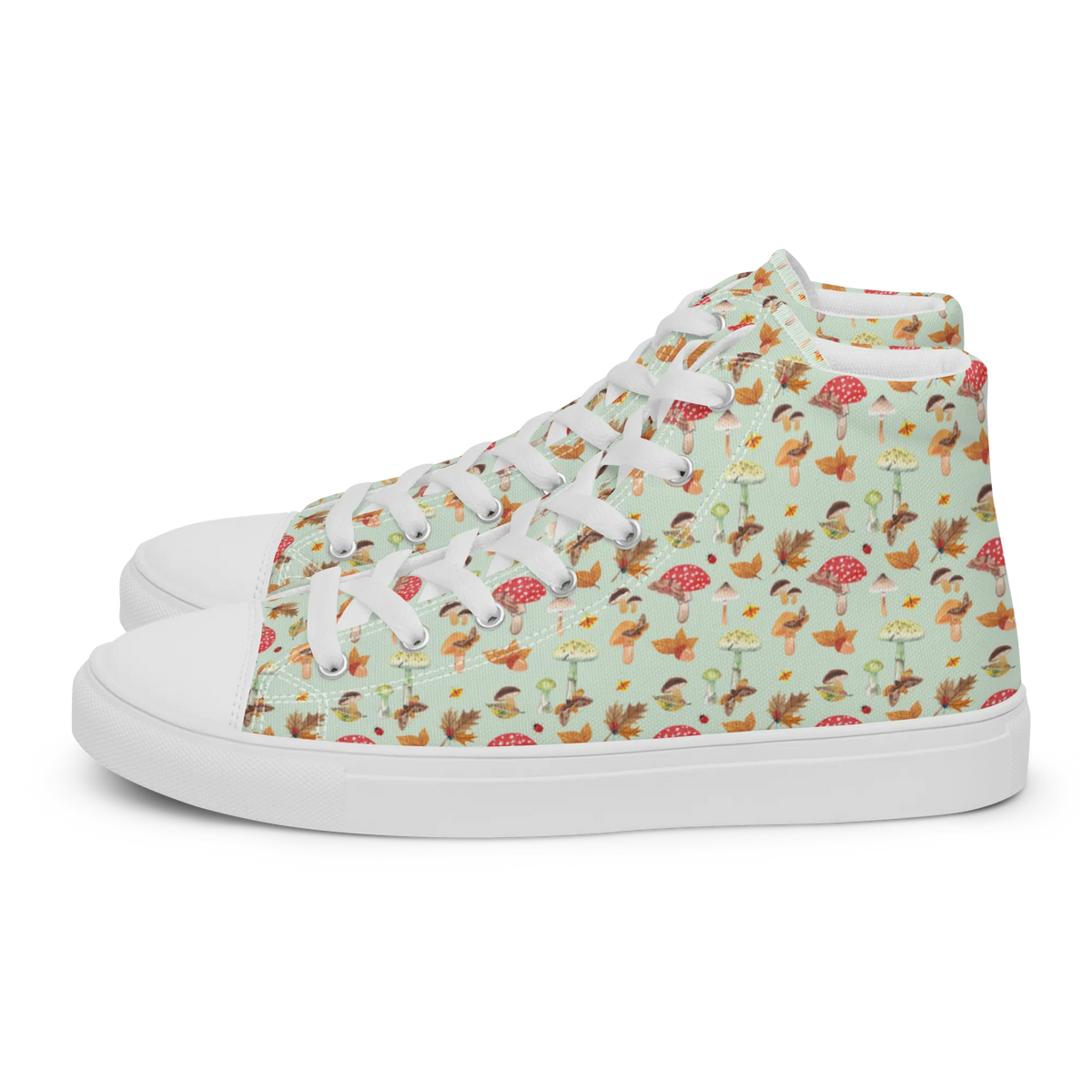 Damen Sneaker Herbst Pilze Muster Sportschuhe Damen, Turnschuhe Damen, Damen Sneaker, Halbschuhe, Schnürschuhe, Damenschuhe, Stoffschuhe, Damen Sportschuhe, Damen Freizeitschuhe, High-Top Sneaker, Damen Schnürschuhe, Stoffsneaker Damen, Retro Sneaker, Schnürer, Retro Schuhe, Freizeitschuhe, Damen Leinenschuhe, Schuhe Damen Sneaker, Hohe Sneaker, Damensneaker, Stoffsneaker, Damen Turnschuhe, Damen Halbschuhe, Sneaker Damen, Leinenschuhe, Stoffschuhe Damen, Sneaker High, Pilze, Herbstwald, Schmetterlings Muster, Wald, Pilz Muster