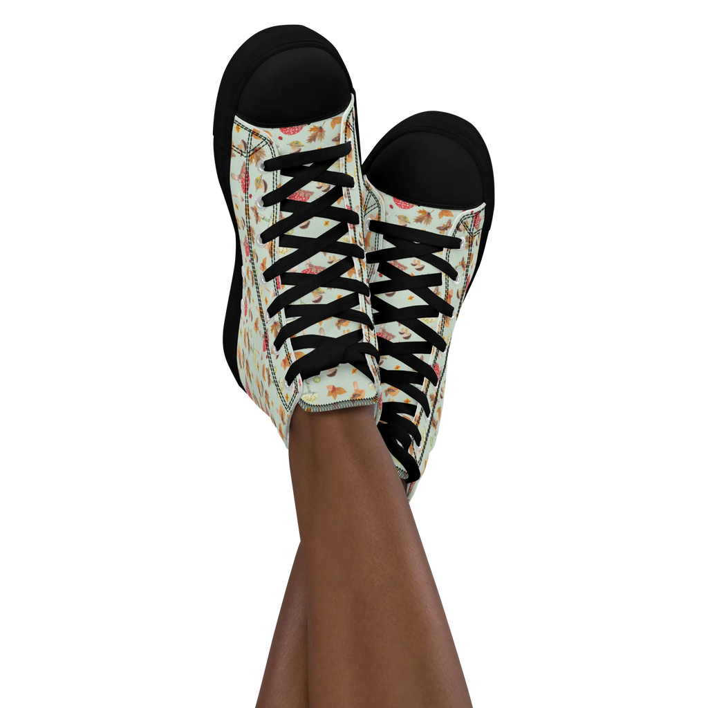 Damen Sneaker Herbst Pilze Muster Schuhe Damen Sneaker, Damen Turnschuhe, Damen Sneaker, Damen Sportschuhe, Sportschuhe Damen, Turnschuhe Damen, Sneaker Damen, Schmetterlings Muster, Herbstwald, Wald, Pilz Muster, Pilze