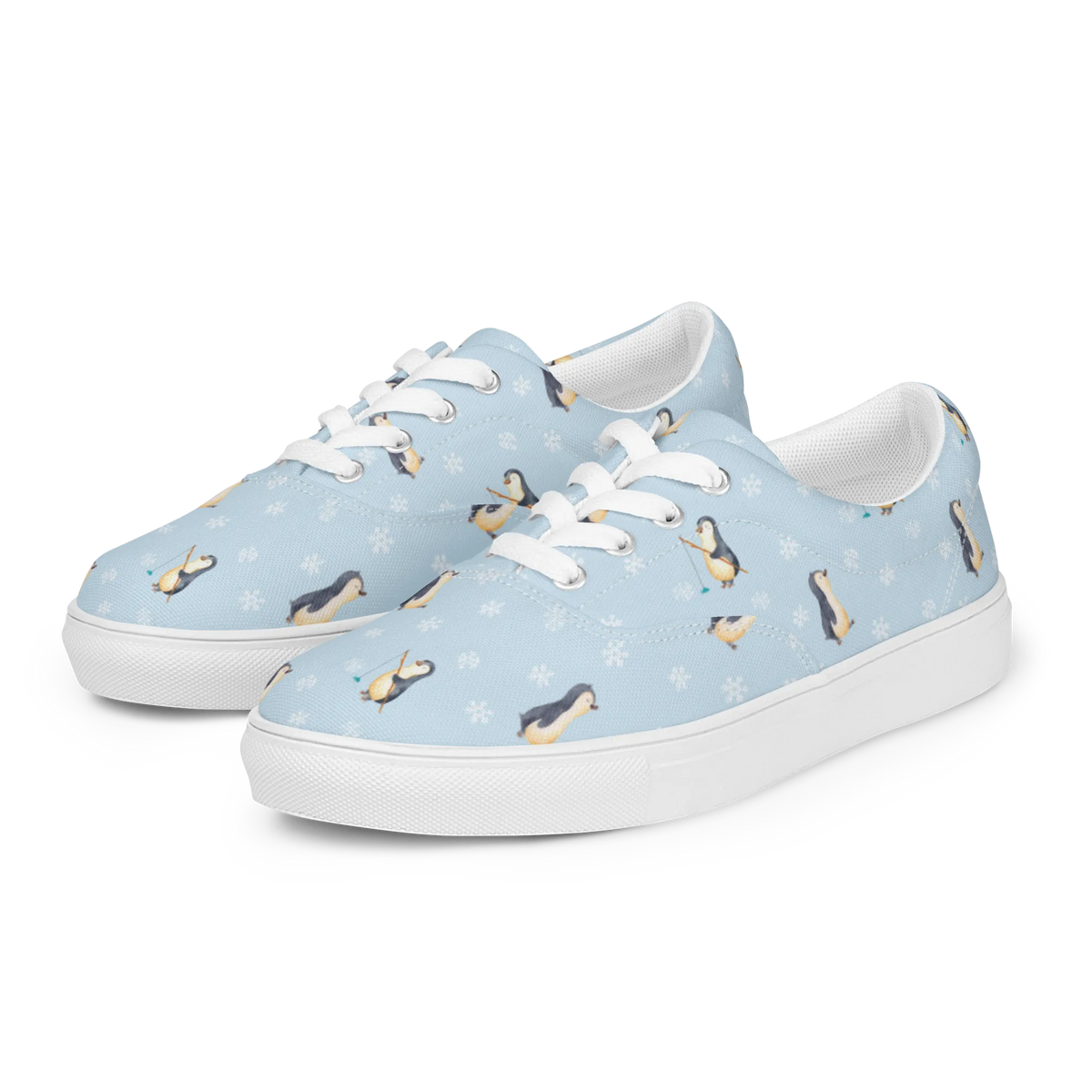 Women's Fabric Shoes Penguin march North Pole, Penguins, penguins, late riser, early riser