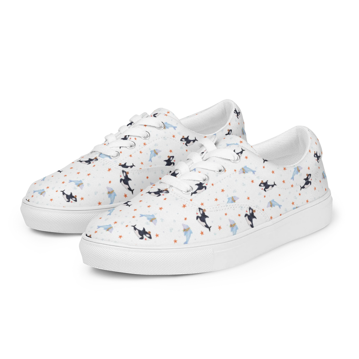 Women's Fabric Shoes orca cylinder manatee, gifts for seafood lovers, corals, vacation, deep sea, shells, seafood decoration, shrimp, ocean, platypus, lobster, aquatic animals, Seafood, seafood fans, underwater animals, sea urchin, gift ideas, crocodile, narwhal, whale, underwater world, seafood posters, reef, water world, birthday, congratulations, celebration, confetti, feast