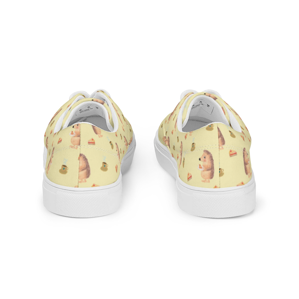 Women's Fabric Shoes Hedgehog piece of cake Tiermotive, Gute Laune, lustige Sprüche, Tiere, Essen Spruch, Kuchen backen, Torte, Igel, Geburtstagskuchen, Backen Geschenk, Einladung Party, Kuchen