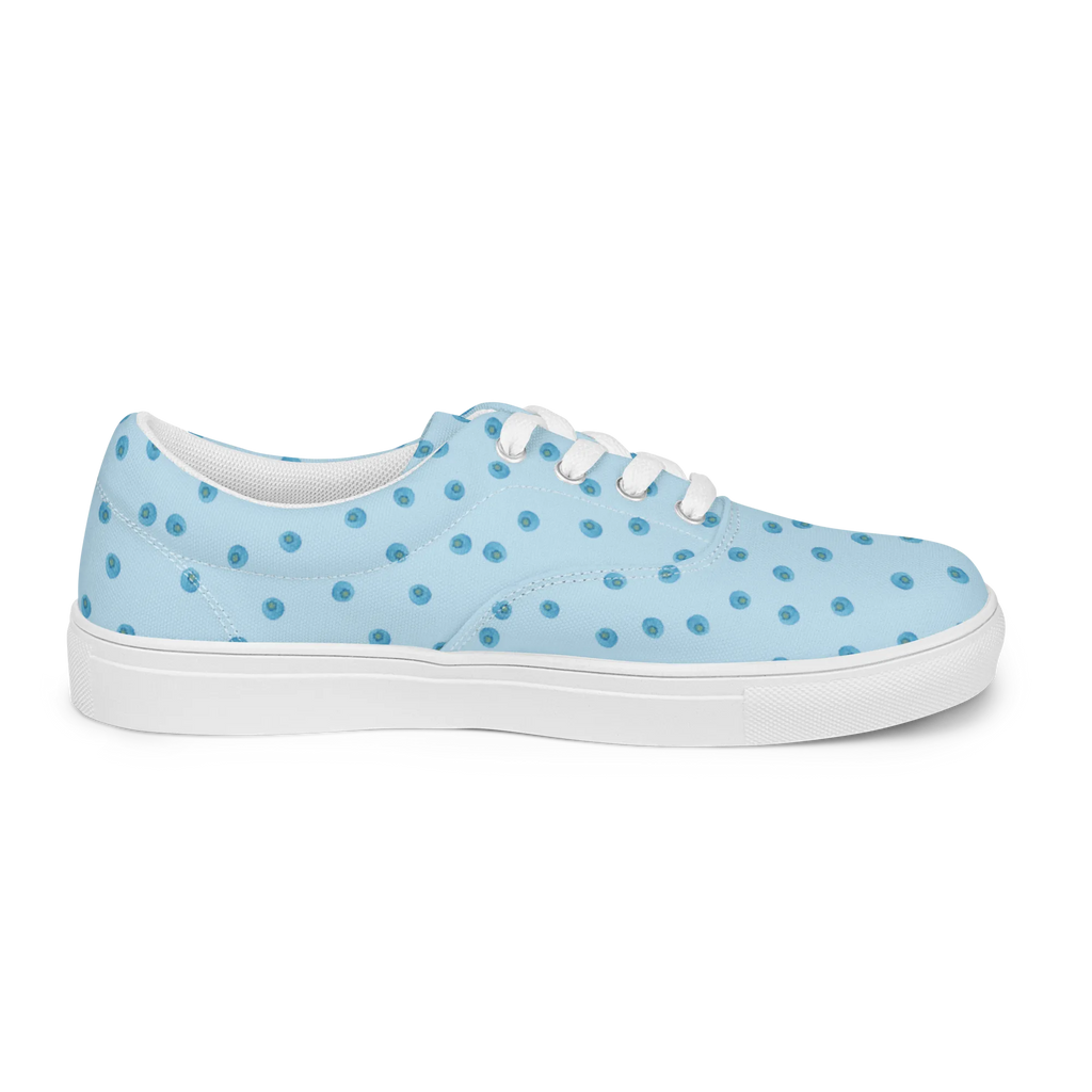 Damen Stoffschuhe Blaue Blaubeeren Muster Blueberries, Heidelbeeren Muster, Blaubeeren Muster