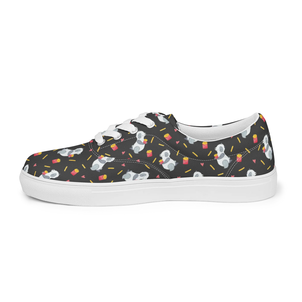 Damen Stoffschuhe Panda Pommes Muster Panda Muster, Panda, Pommes Muster, Pommes