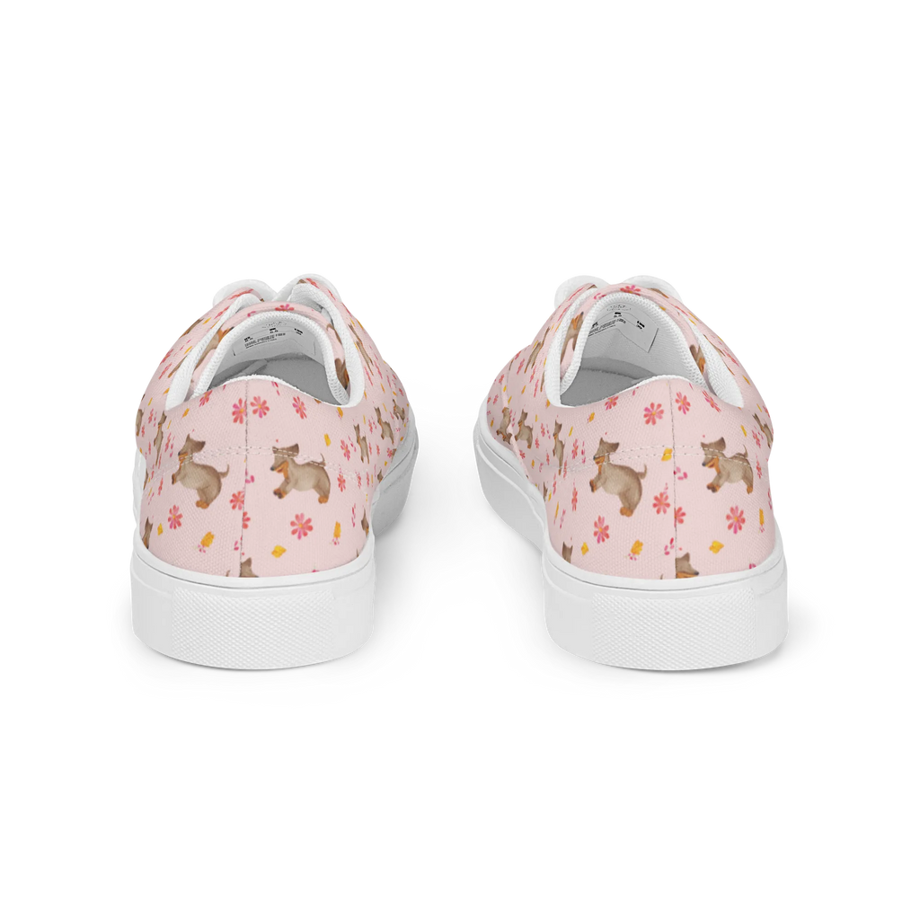 Damen Stoffschuhe Hund Dackel Muster Hund, Hundemotiv, Haustier, Hunderasse, Tierliebhaber, Hundebesitzer, Sprüche, Dachshund, happy dog, Hunde, Dackel