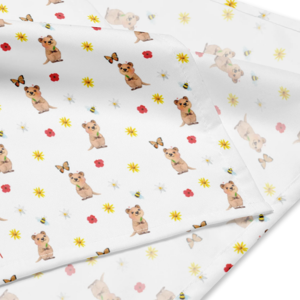 Bandana Quokka Happy Muster Sport Bandana, Sportbandana, Multifunktionstuch, Bandana Tuch, Design Bandana, Bandana, Halstuch, Kopftuch, Bandana kaufen, Tiermotive, Gute Laune, lustige Sprüche, Tiere, Aufschieberitis, Lustiger Spruch, Niedliches Tier, Verschieben, Quokka, Dinge erledigen