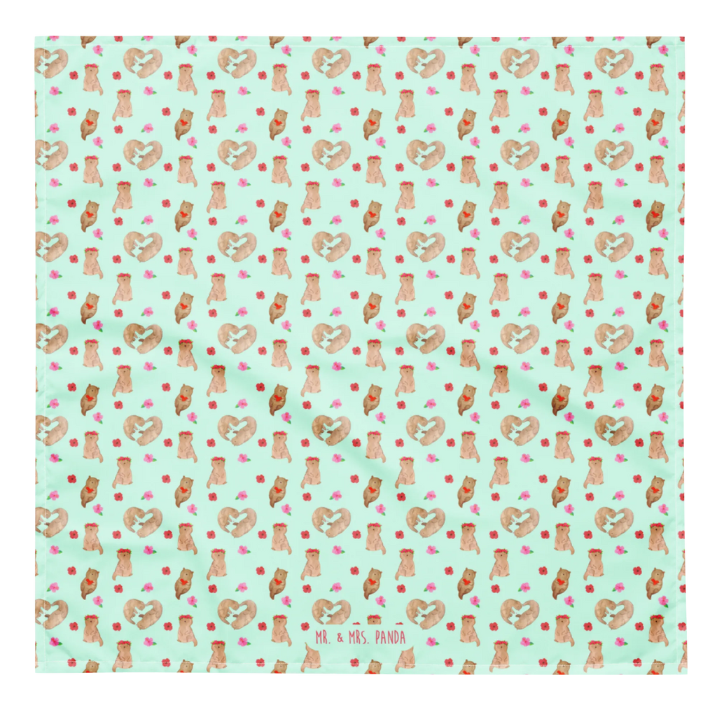 Bandana Otter Herz Muster Multifunktionstuch, Kopftuch, Bandana kaufen, Bandana Tuch, Design Bandana, Sport Bandana, Bandana, Halstuch, Sportbandana, Otter, Fischotter, Seeotter, Bessere Hälfte, Liebe, gemeinsames Leben, Verlobung, Hochzeitstag, Liebesgeschenk, Love you, Herz, Liebesbeweis, Jahrestag