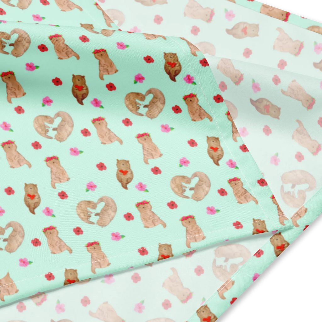 Bandana Otter Herz Muster Multifunktionstuch, Kopftuch, Bandana kaufen, Bandana Tuch, Design Bandana, Sport Bandana, Bandana, Halstuch, Sportbandana, Otter, Fischotter, Seeotter, Bessere Hälfte, Liebe, gemeinsames Leben, Verlobung, Hochzeitstag, Liebesgeschenk, Love you, Herz, Liebesbeweis, Jahrestag