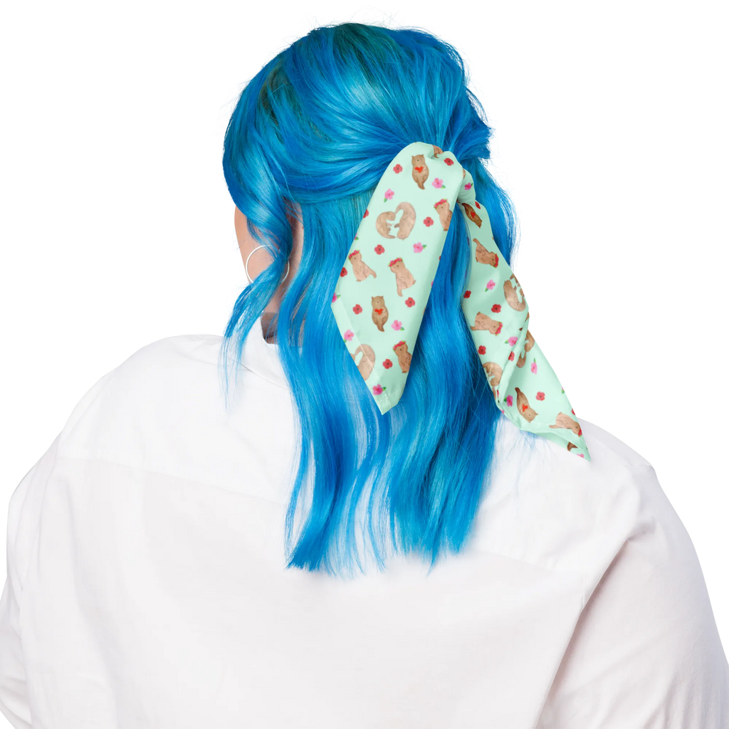 Bandana Otter Herz Muster Multifunktionstuch, Kopftuch, Bandana kaufen, Bandana Tuch, Design Bandana, Sport Bandana, Bandana, Halstuch, Sportbandana, Otter, Fischotter, Seeotter, Bessere Hälfte, Liebe, gemeinsames Leben, Verlobung, Hochzeitstag, Liebesgeschenk, Love you, Herz, Liebesbeweis, Jahrestag