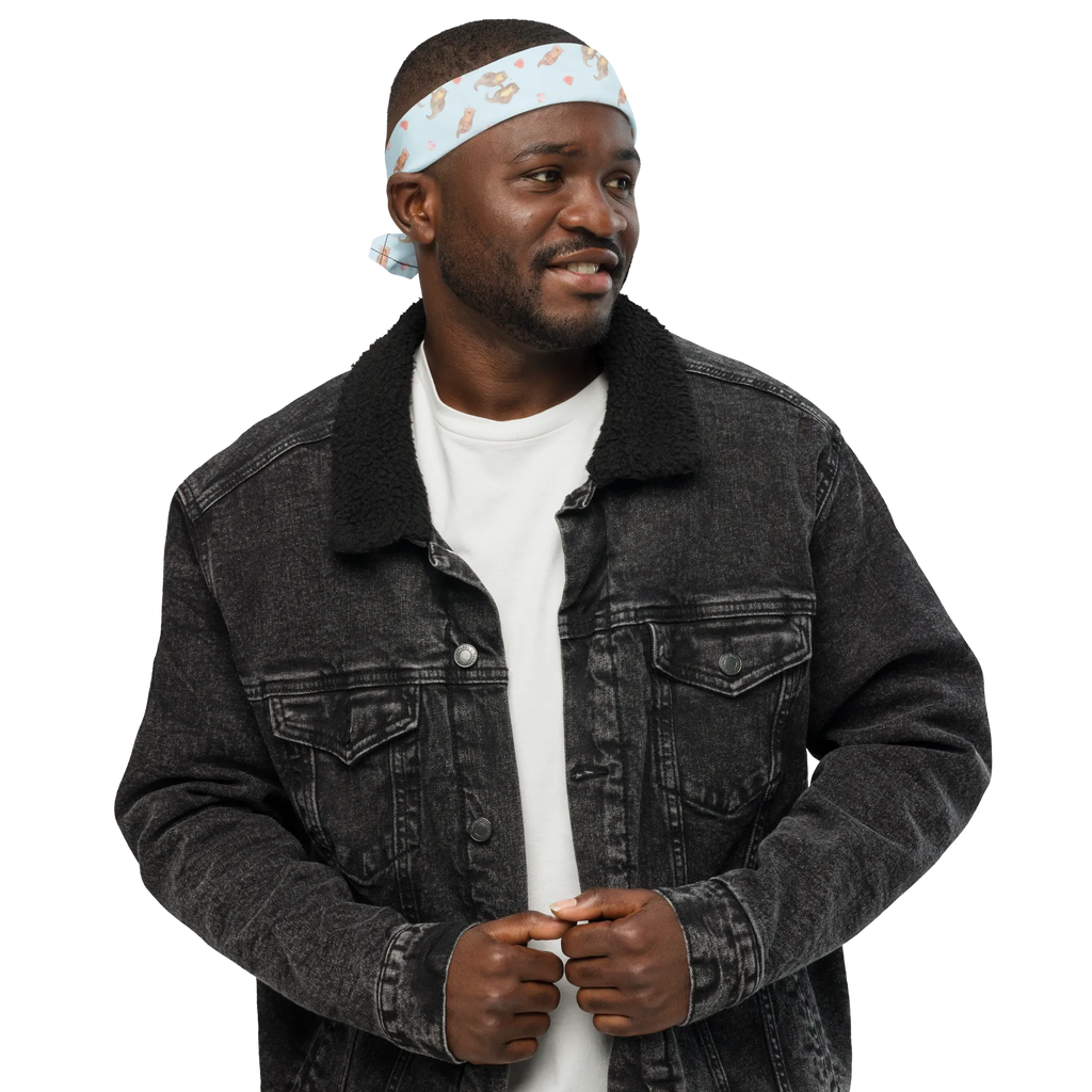 Bandana Otter Hände halten Muster Bandana kaufen, Sportbandana, Halstuch, Bandana, Multifunktionstuch, Kopftuch, Bandana Tuch, Design Bandana, Sport Bandana, Otter, Fischotter, Seeotter, Otter Seeotter See Otter