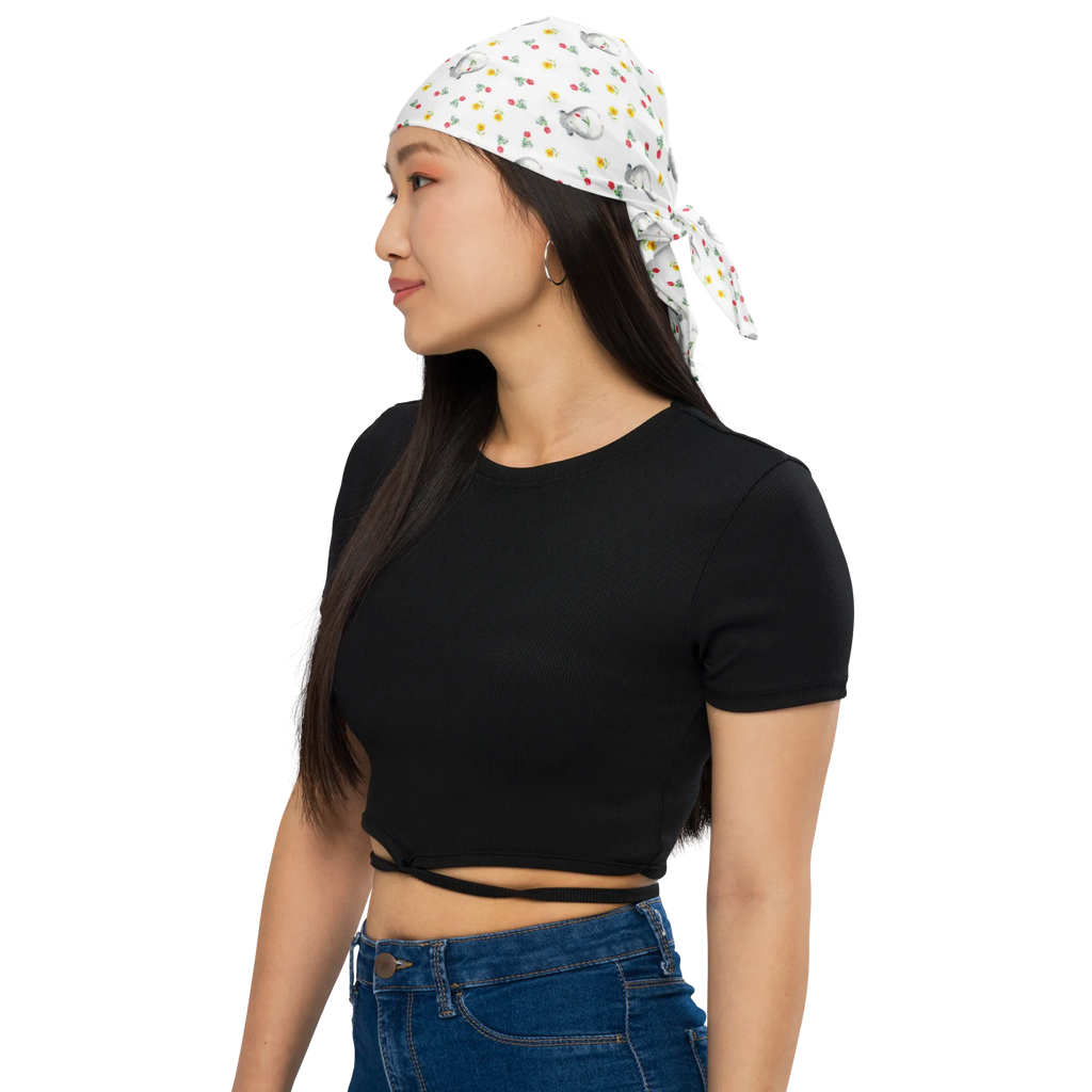 Bandana Chinchilla Blume Muster Multifunktionstuch, Sportbandana, Bandana Tuch, Halstuch, Sport Bandana, Design Bandana, Kopftuch, Bandana kaufen, Bandana, Tiermotive, Gute Laune, lustige Sprüche, Tiere, Depressionen, Chaos, Liebeskummer, Büro, Kummer, Glücklichsein, traurig sein, Chinchillas, Büroalltag, Chinchilla