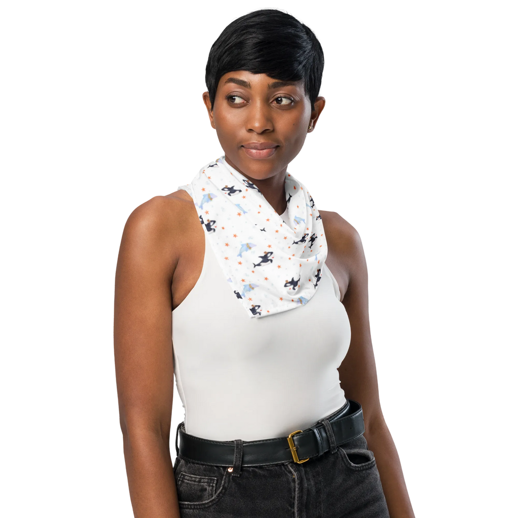 Bandana Orca Zylinder Muster Bandana kaufen, Sportbandana, Bandana, Halstuch, Kopftuch, Design Bandana, Multifunktionstuch, Bandana Tuch, Sport Bandana, Meerestiere, Meer, Urlaub, Narwal, Fest, Glitzer, Orca, Konfetti, Glitter, Feier, Geburtstag, Fete, Glückwunsch