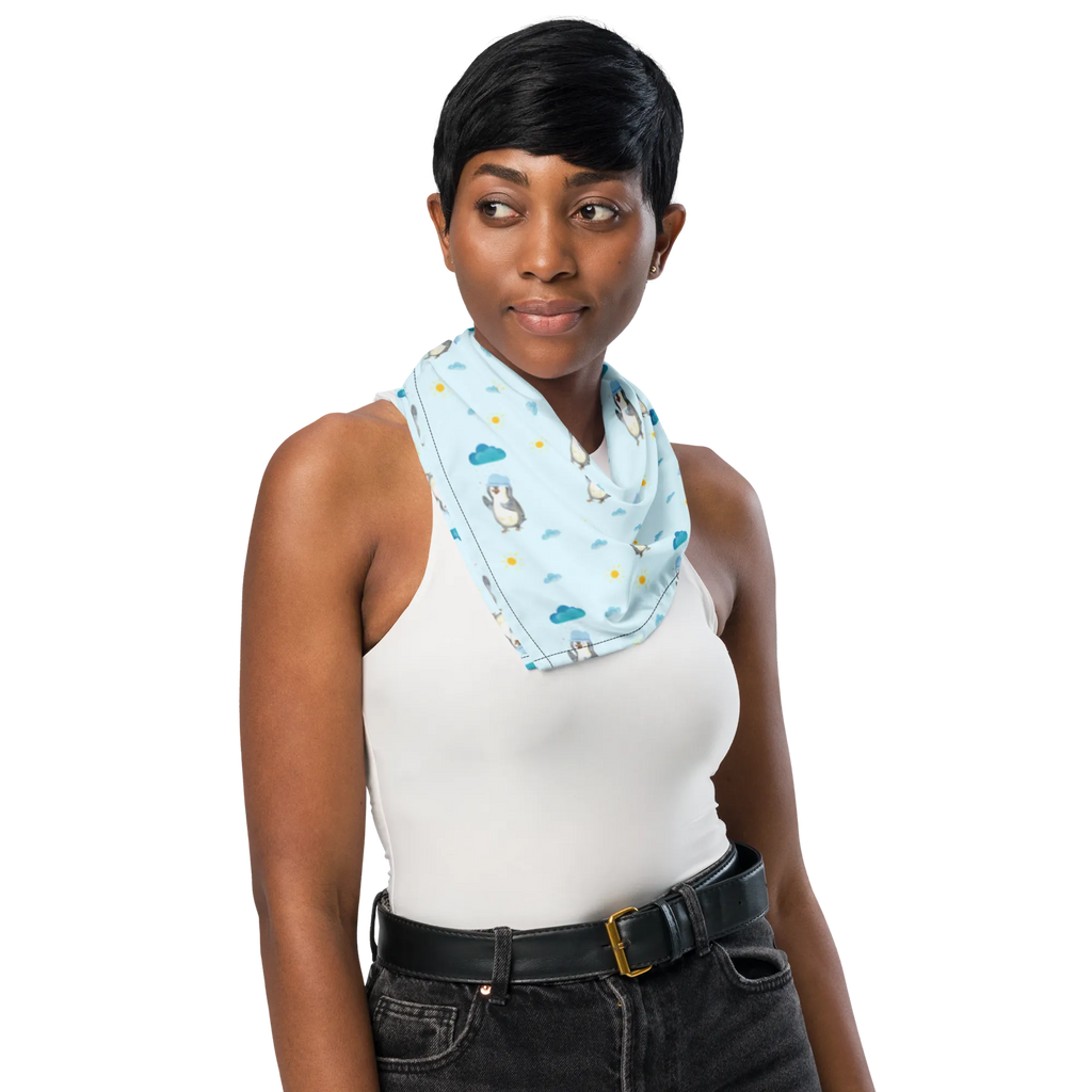Bandana Pinguin Duschen Muster Sportbandana, Bandana Tuch, Kopftuch, Bandana, Bandana kaufen, Halstuch, Sport Bandana, Design Bandana, Multifunktionstuch, Pinguin, Neuanfang, glücklich sein, Neustart, Pinguine, Dusche, Lebensmotto, Motivation, duschen
