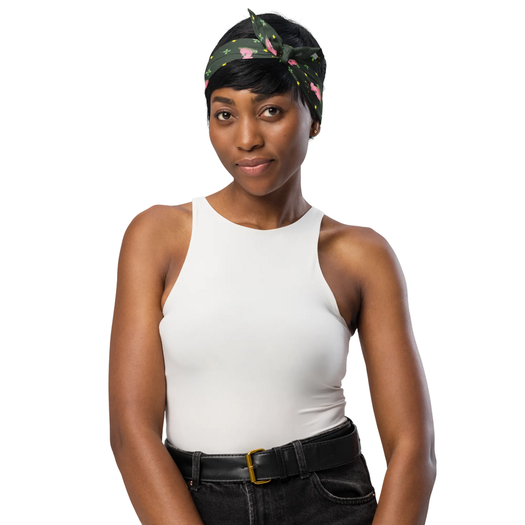 Bandana Schwein Glück Muster Sport Bandana, Multifunktionstuch, Kopftuch, Bandana, Bandana Tuch, Sportbandana, Halstuch, Design Bandana, Bandana kaufen, Tiermotive, Gute Laune, lustige Sprüche, Tiere, Motivation, Sterne, Schwein, Glücksschwein. Glück, Ziele, Träume, Schweinchen, Sernchen, Glücksbringer