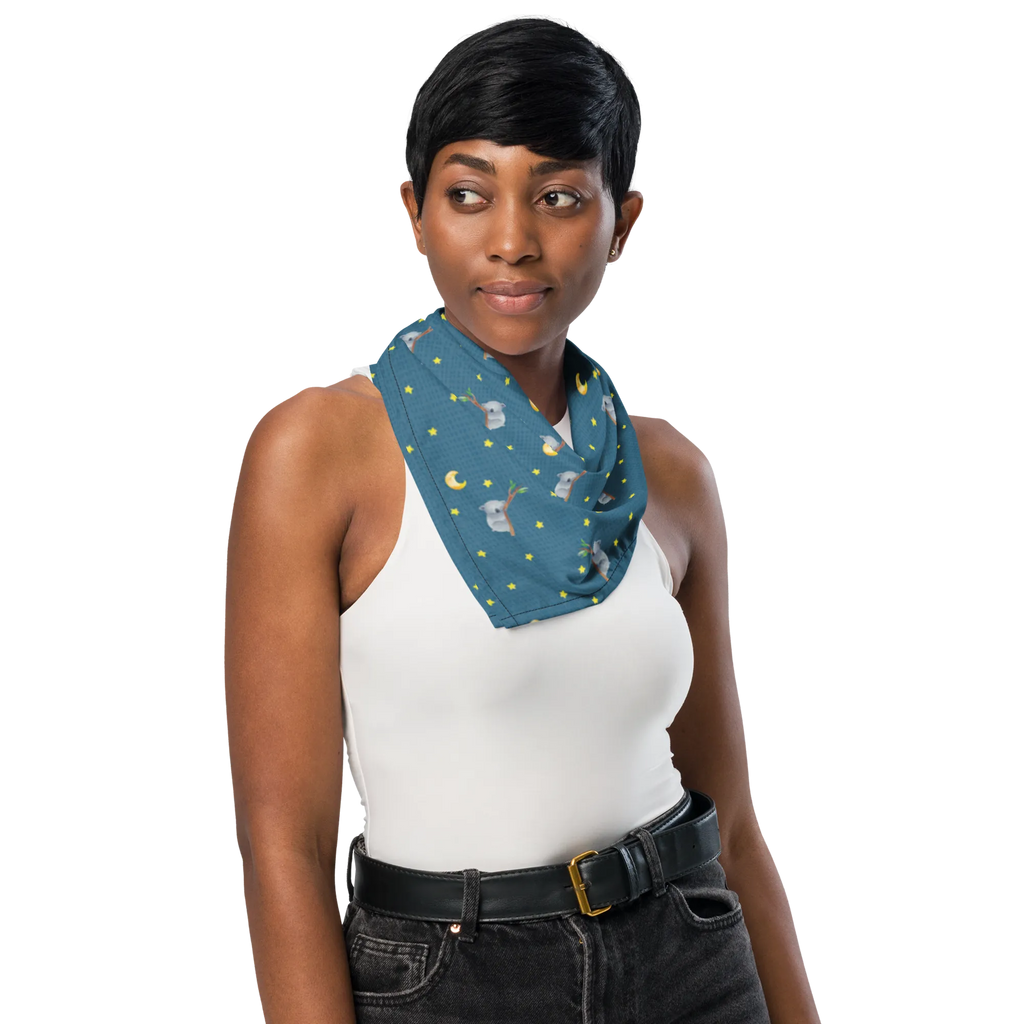 Bandana Koalabär Muster Sport Bandana, Sportbandana, Multifunktionstuch, Halstuch, Design Bandana, Bandana, Bandana Tuch, Bandana kaufen, Kopftuch, Tiermotive, Gute Laune, lustige Sprüche, Tiere, Traumland, Traum, Bär, schlafen, Koala, Schlafzimmer, Koalabär, träumen