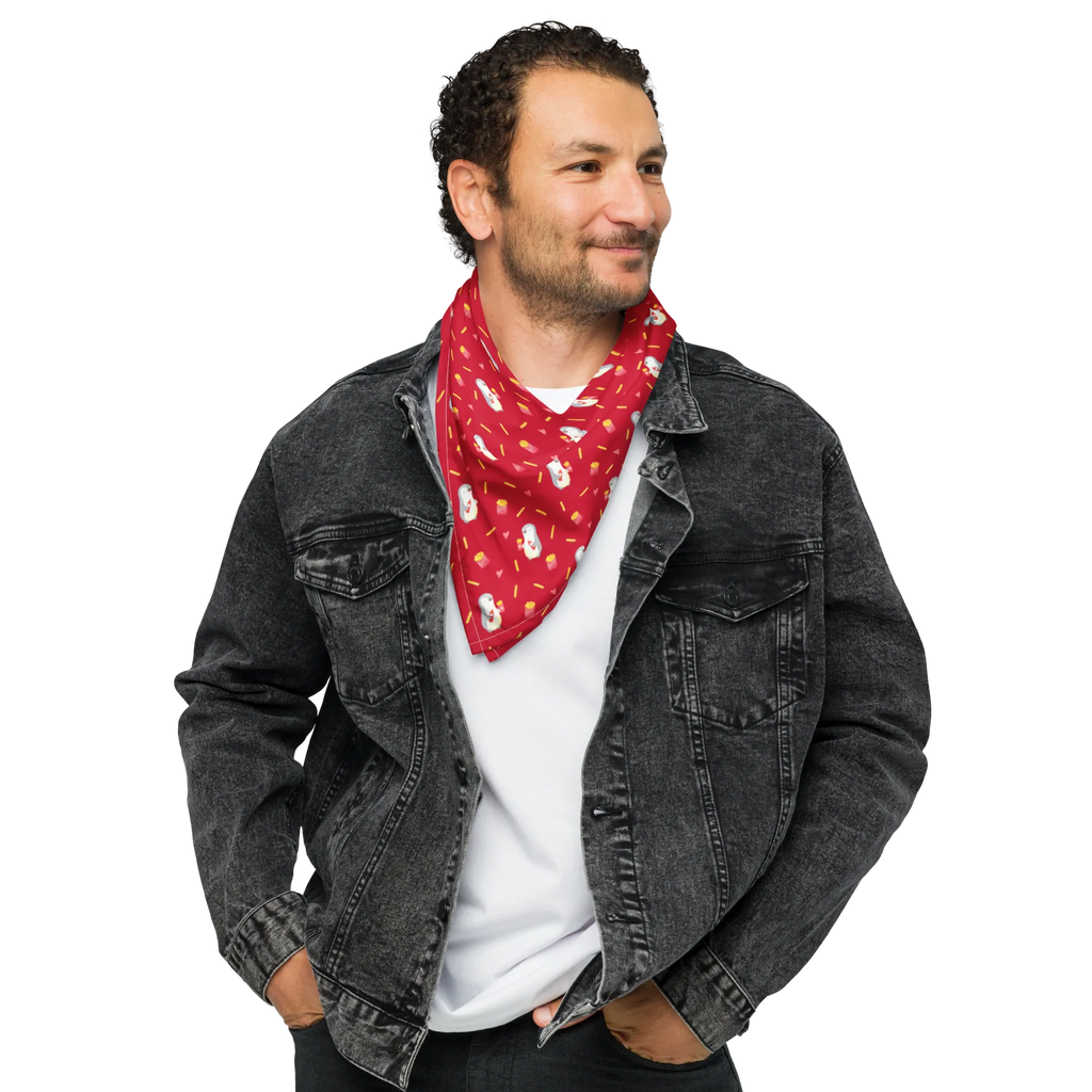 Bandana Pinguin Pommes Muster Halstuch, Design Bandana, Kopftuch, Bandana kaufen, Sport Bandana, Bandana Tuch, Multifunktionstuch, Sportbandana, Bandana, Liebe, Partner, Freund, Freundin, Ehemann, Ehefrau, Heiraten, Verlobung, Heiratsantrag, Liebesgeschenk, Jahrestag, Hocheitstag, Mitbringsel, Geschenk für Frauen, Liebesbeweis, Geschenk für Partner, für Ehemann, Geschenk für Freundin, für Männer, Hochzeitstag, Valentinstag