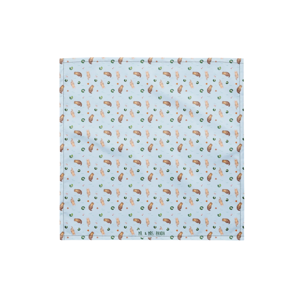 Bandana Otter Muschel Muster Multifunktionstuch, Sportbandana, Bandana, Bandana Tuch, Halstuch, Bandana kaufen, Sport Bandana, Design Bandana, Kopftuch, Otter, Fischotter, Seeotter, Tagträumen, Motivation, Büro, träumen, grübeln, Otterliebe