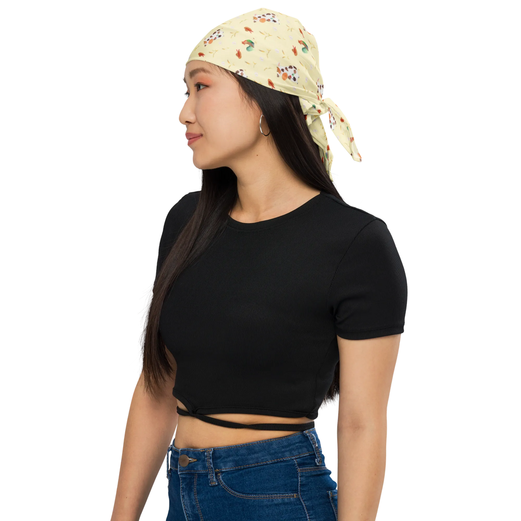 Bandana Kuh Muster Bandana, Halstuch, Kopftuch, Sport Bandana, Design Bandana, Bandana kaufen, Bandana Tuch, Multifunktionstuch, Sportbandana, Bauernhof, Hoftiere, Landwirt, Landwirtin, Flausen, Milch, Kuh, Träume, Kühe, Milchkuh, Magie, Motivtion, Spruch, Hof