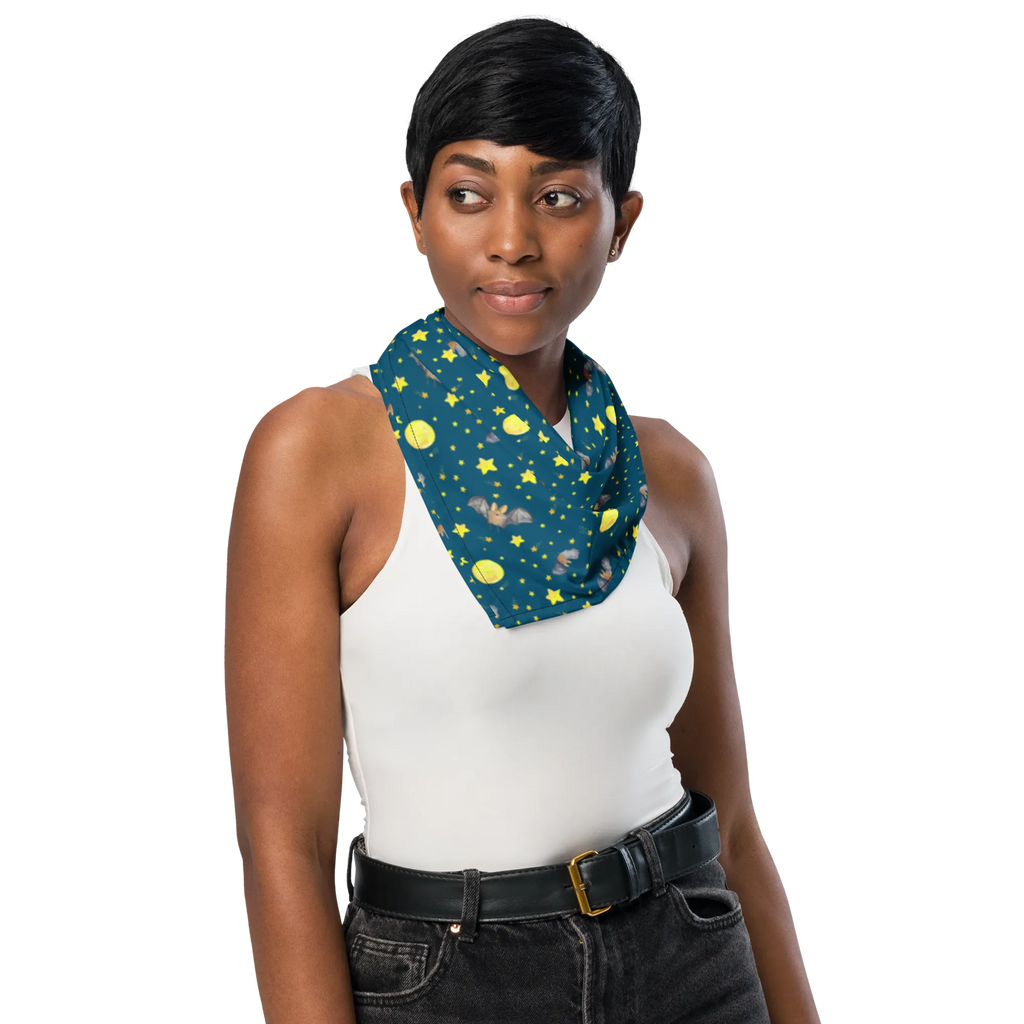 Bandana Fledermaus Flügel Muster Bandana, Multifunktionstuch, Bandana kaufen, Sportbandana, Sport Bandana, Design Bandana, Halstuch, Bandana Tuch, Kopftuch, Tiermotive, Gute Laune, lustige Sprüche, Tiere