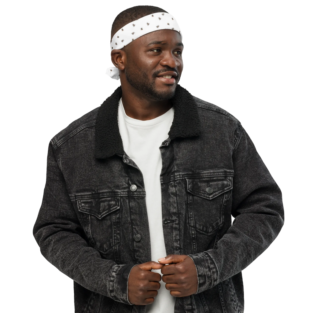 Bandana Hummel flauschig Muster Bandana Tuch, Bandana kaufen, Multifunktionstuch, Design Bandana, Sportbandana, Sport Bandana, Halstuch, Kopftuch, Bandana, Tiermotive, Gute Laune, lustige Sprüche, Tiere, Biene, Blume, Flauschig, Natur, Hummel