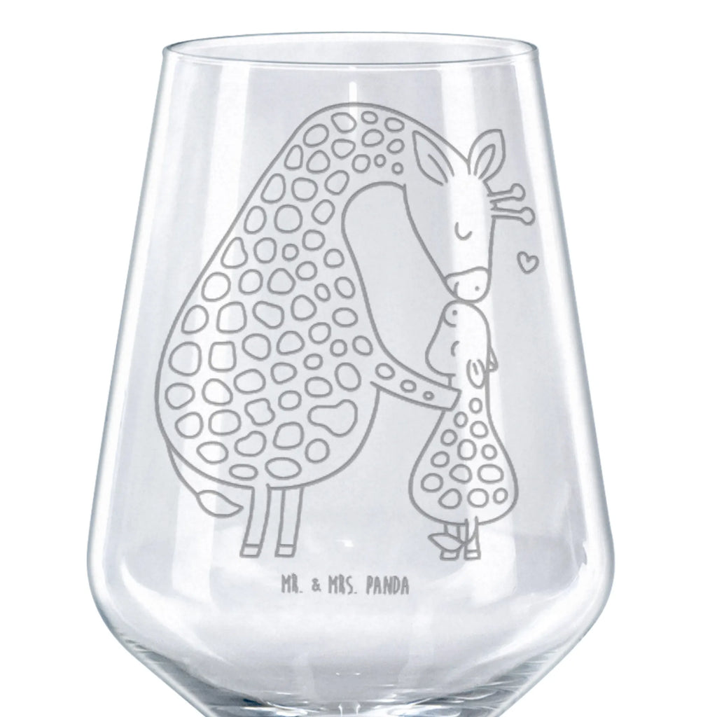 Kieliszek do czerwonego wina żyrafa dziecko Afryka, dzikie zwierzęta