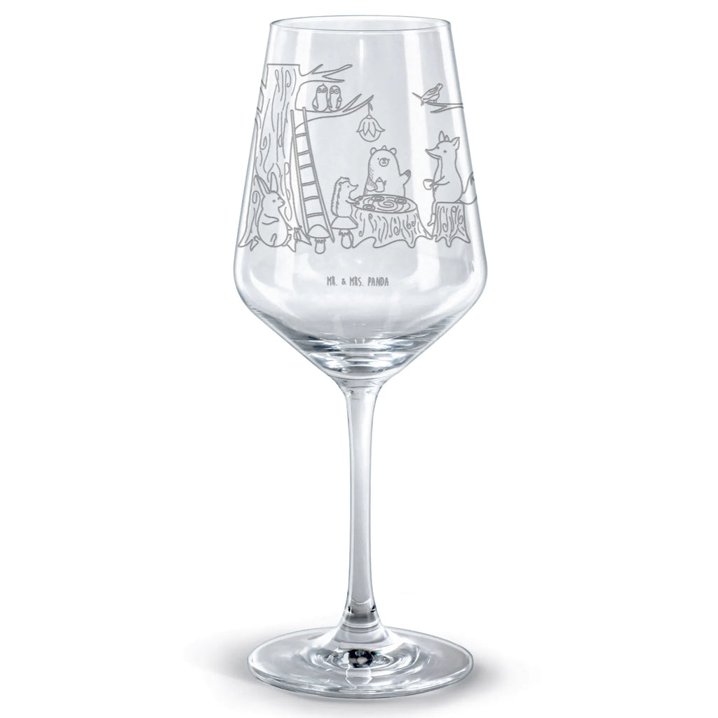 Kieliszek do czerwonego wina zwierzęta leśne piknik Motywy zwierzęce, dobra energia, zabawne powiedzonka, zwierzęta