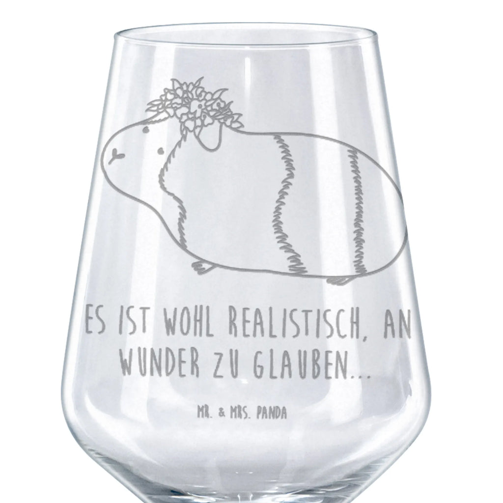 Red Wine Glass Guinea pig wisdom small animals, cute, funny, cute animal motives, hand drawn, small world, funny sayings, good mood, happy, gifts, gift ideas, special gifts, animal lover, card, motivation, meerie, reality, wonder, Meeries, guinea pig, wisdom, flower child, saying, wonderland