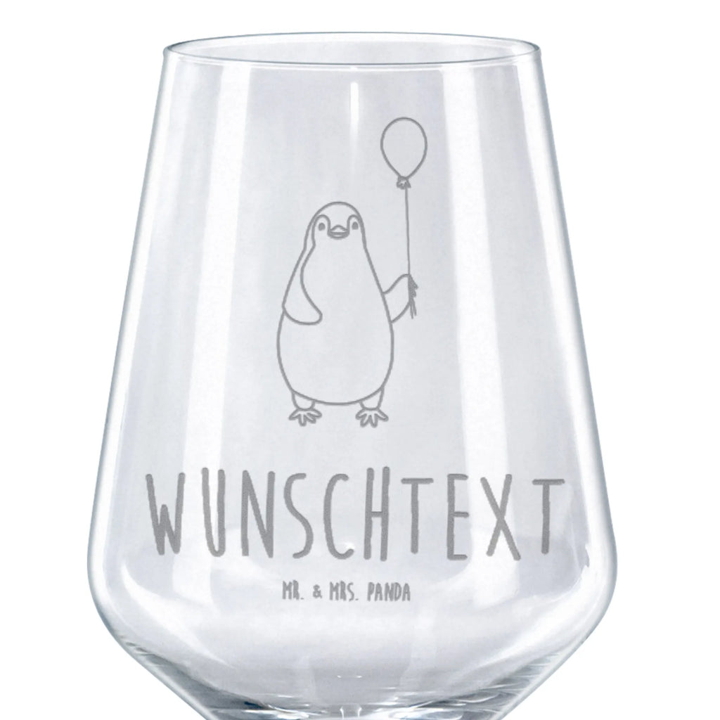 Personalized Red Wine Glass Penguin balloon Penguin, North Pole, Winter, Penguins, gift idea, happiness, daydreams, new life, love of life, new start, balloon, love, best friend, penguins, motivation, gift girlfriend