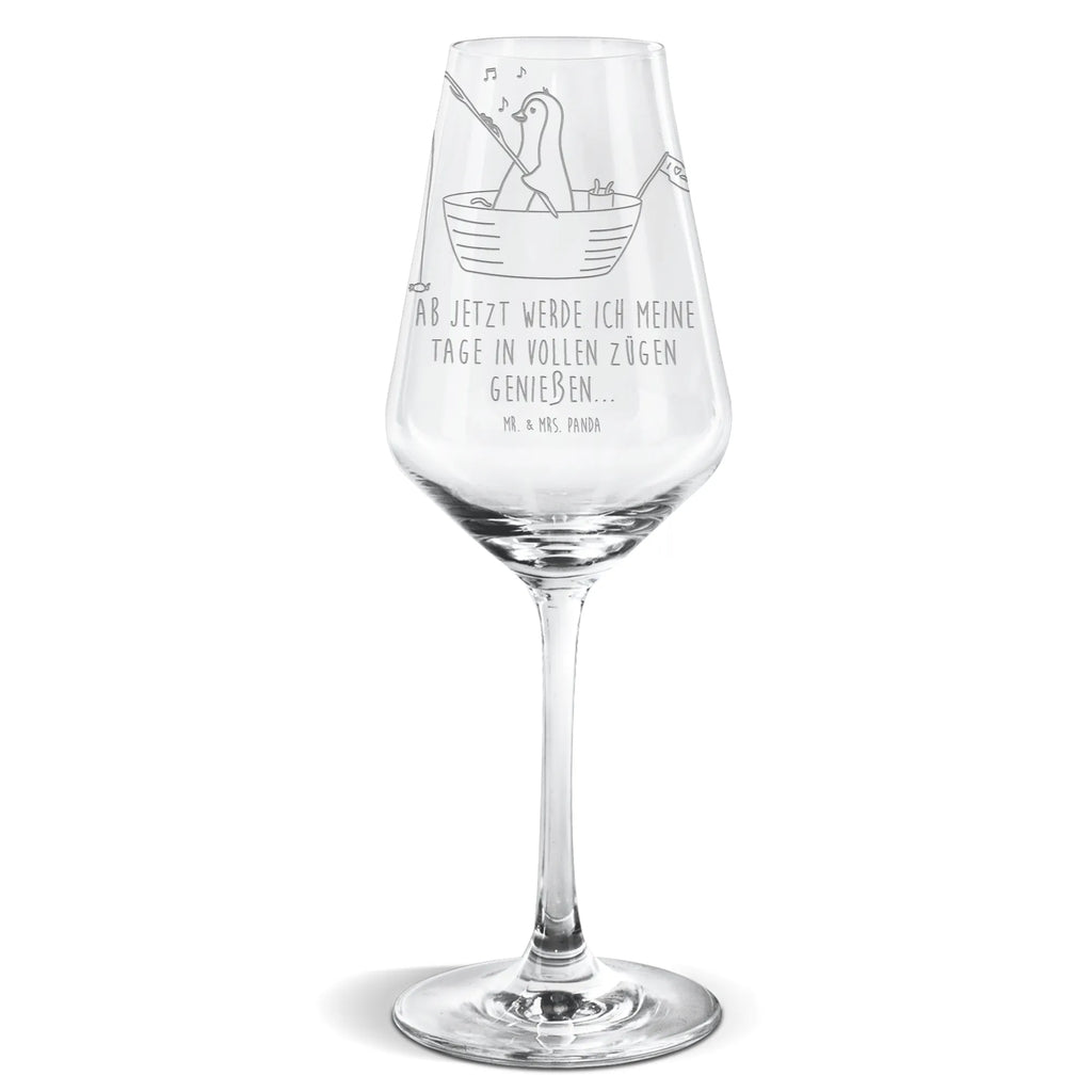 Kieliszek do białego wina pingwin łódka wędkarska Pinguin