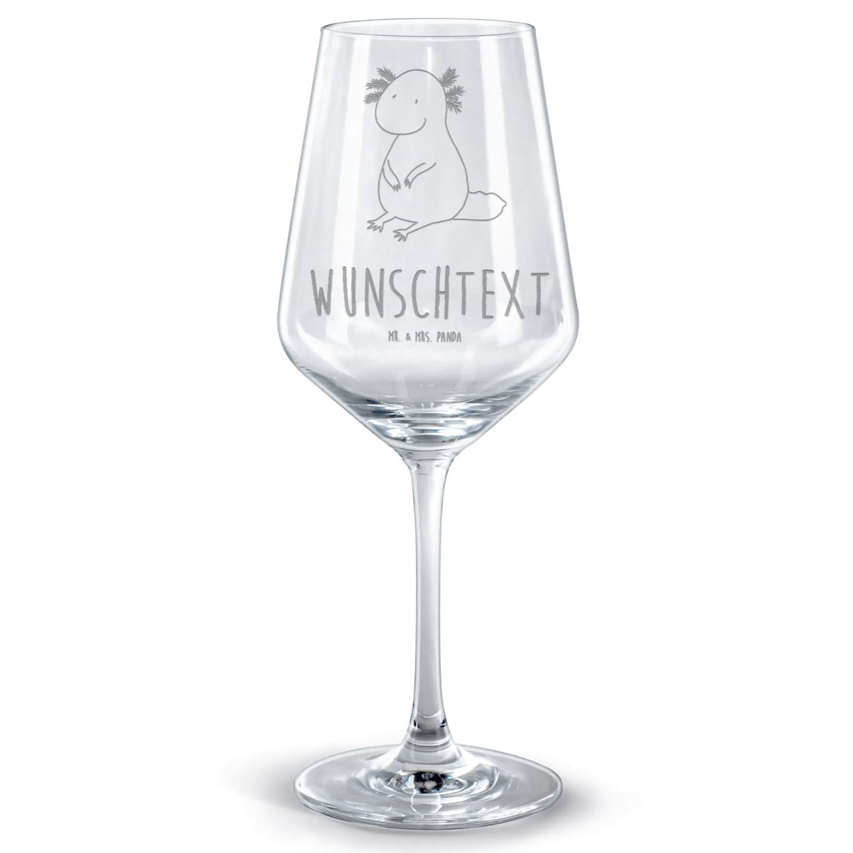 Personalized Red Wine Glass axolotl zero Axolotl, Axelotl, marine animals, Mexican walking fish, salamander, happy, Axolot, love, girlfriend, contented, lifestyle, cheerful, wisdom, worldly wisdom