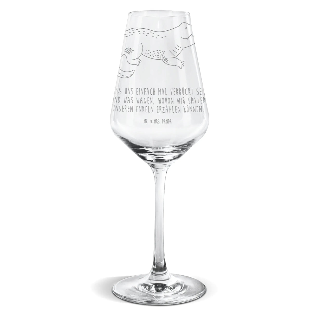 Weißwein Glas Krokodil Weinglas, Mr. & Mrs. Panda Weinglas, Weinglas Für Weißwein, Panda Weinglas, Weißwein Kelch, Weißwein Glas, wein glas, Weißweinkelch, Meer, Urlaub, Meerestiere, Reiselust, Verrückt sein, Krokodile, Beste Freundin, Lieblingsmensch, Abenteuerlust, Spontan sein, Freundin, Krokodil