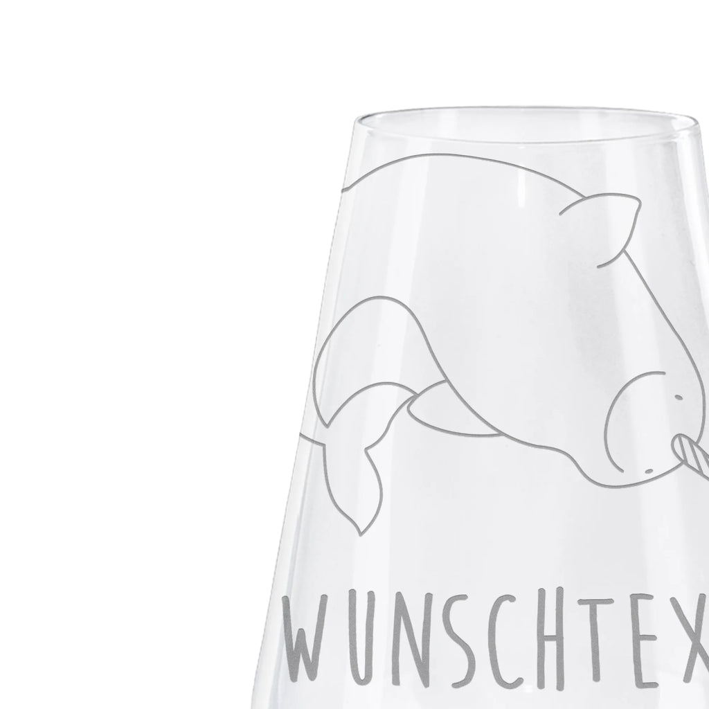 Personalized White Wine Glass Narwhal Seafood, aquatic animals, ocean, sea, fish, shells, corals, reef, whale, narwhal, sea urchin, lobster, platypus, turtle, manatee, crocodile, orca, shrimp, gifts for seafood lovers, water world, underwater animals, underwater world, vacation, deep sea, seafood fans, gift ideas, seafood decoration, seafood posters, bachelorette, housewife, cleaning up, cleaning, Narwhal, nursery
