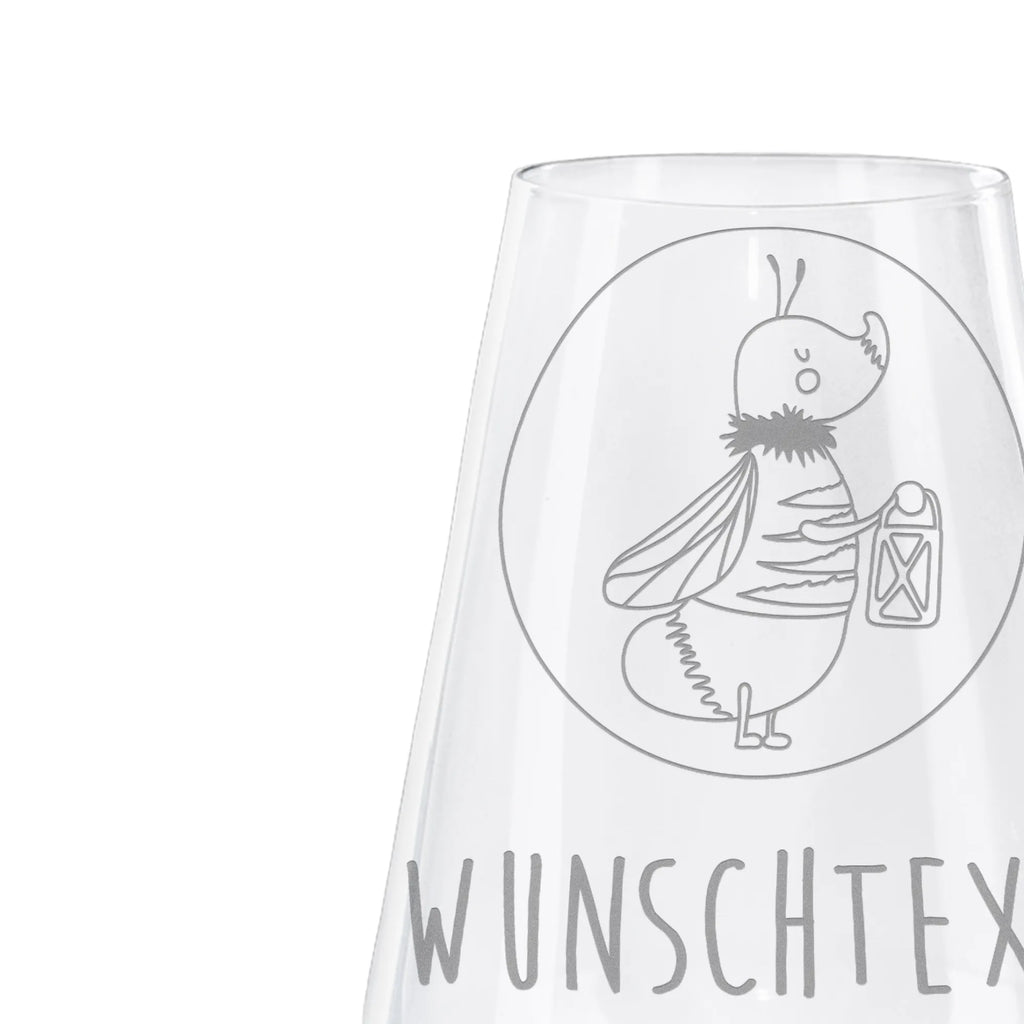 Personalized White Wine Glass Firefly small animals, cute, funny, cute animal motives, hand drawn, small world, funny sayings, good mood, happy, gifts, gift ideas, special gifts, animal lover, card, love saying, glowworm, proof of love, marriage proposal, butterfly, glow, favourite person, anniversary, love, magic, engagement